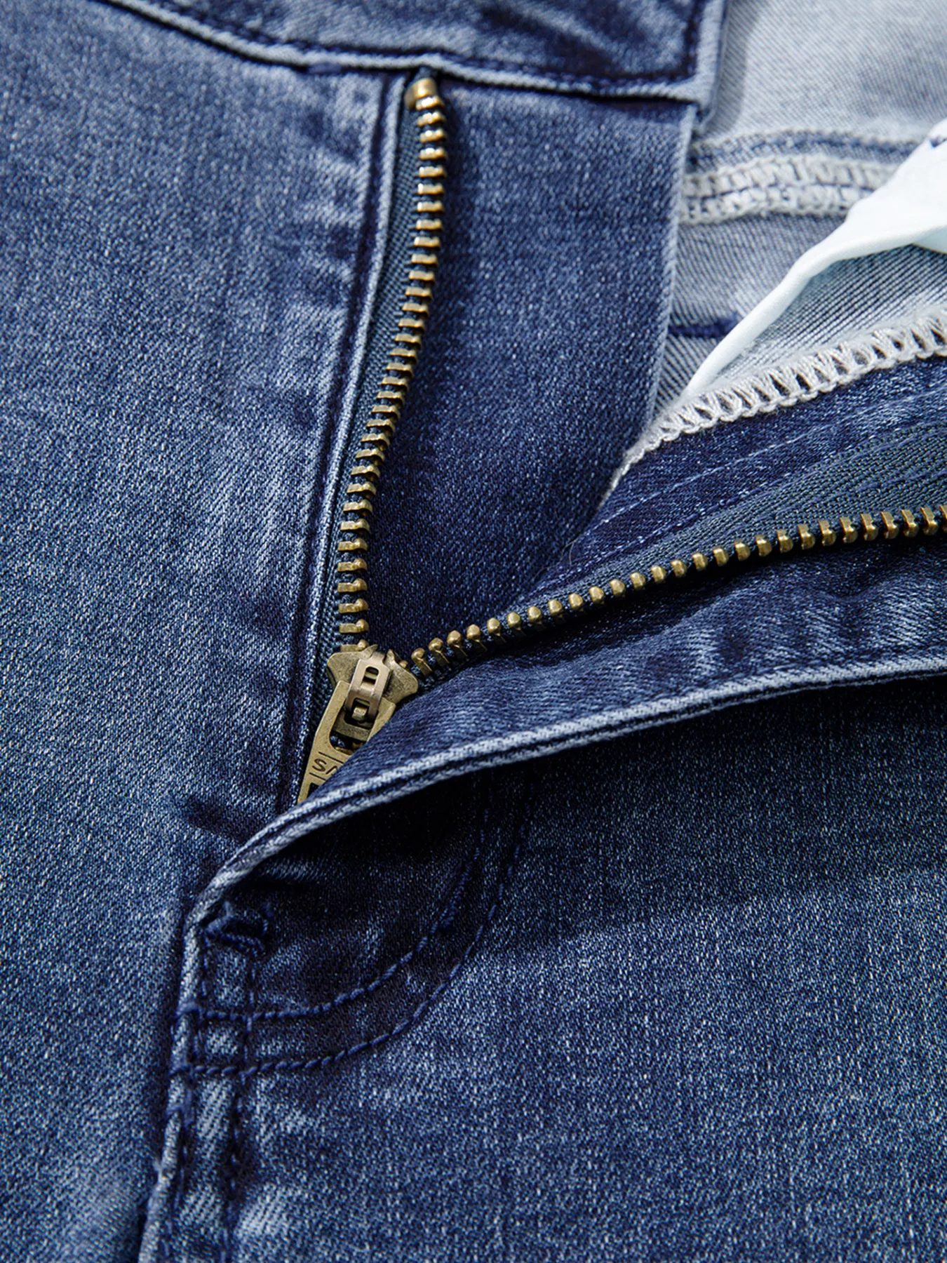 High Waist Button Zip Flare Leg Jeans - Image 7