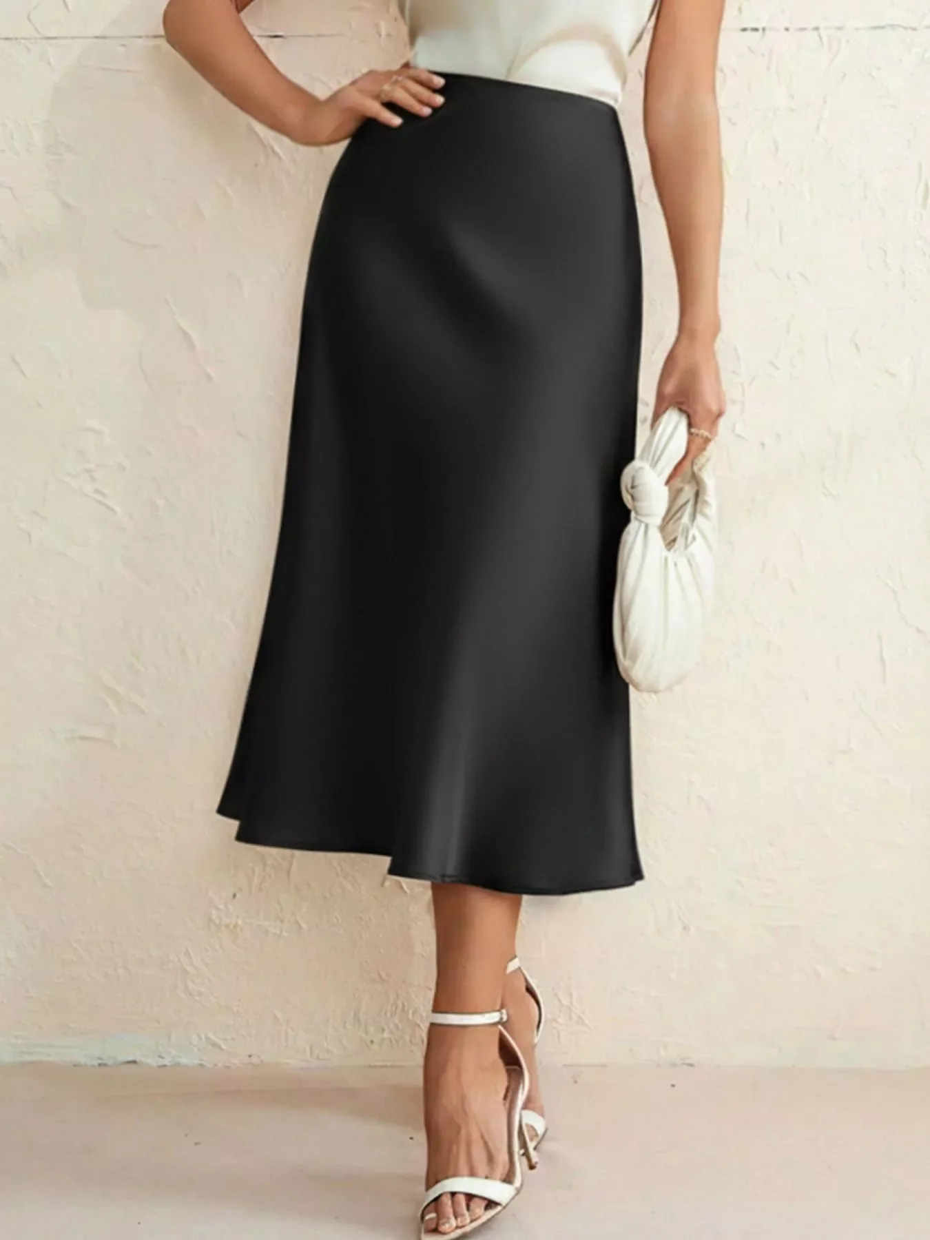 High Waist Midi Skirt - Image 4
