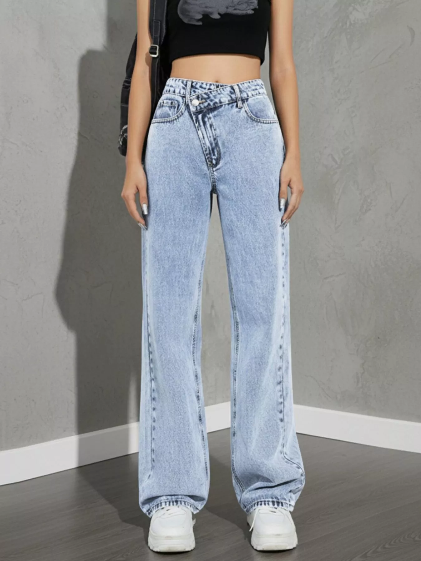High Waist Wide Leg Jeans - Image 7