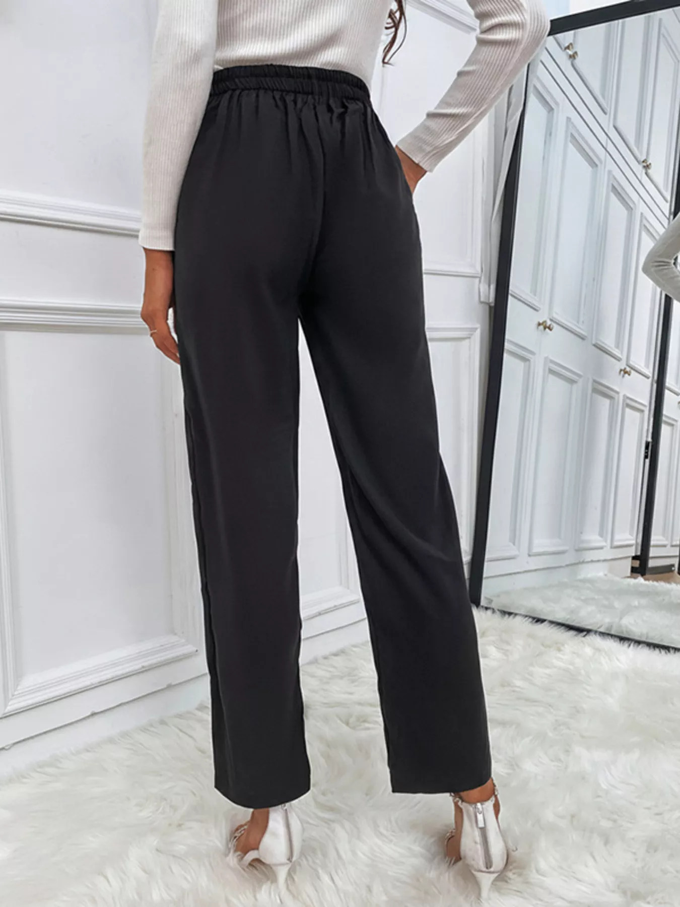 High Waist Wide Leg Pants - Image 5