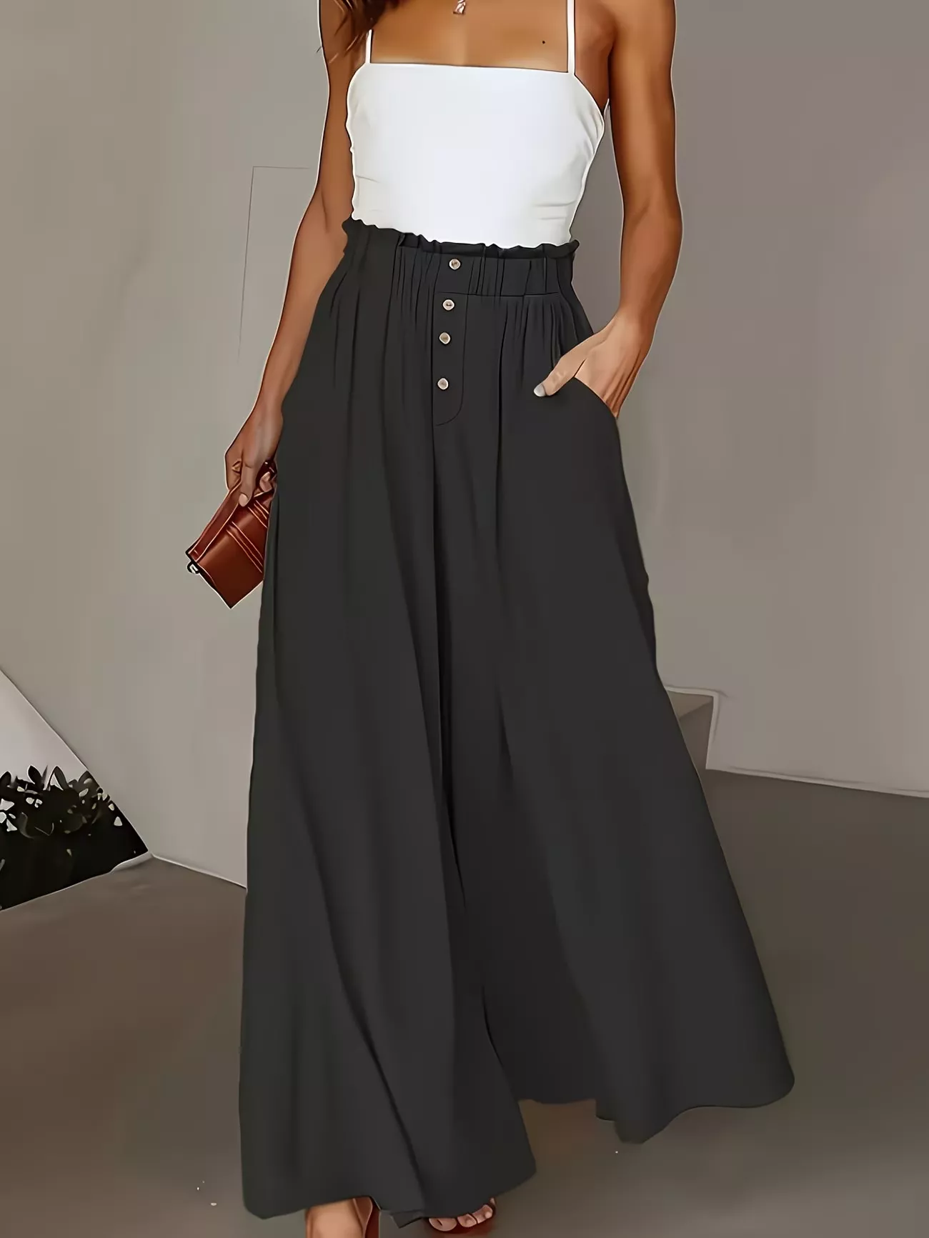 High Waist Wide Leg Pants - Image 5