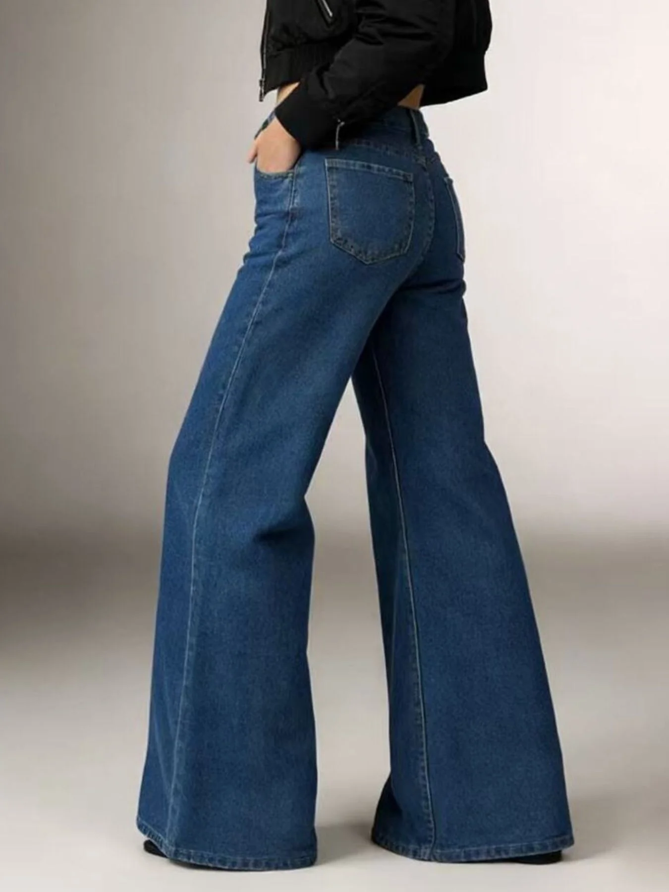 High-Waisted Flare Leg Jeans - Image 5