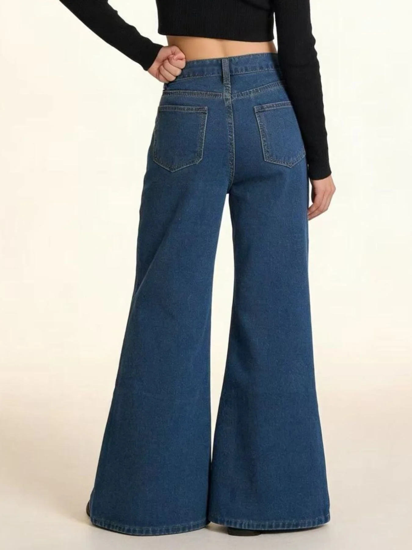 High-Waisted Flare Leg Jeans - Image 7