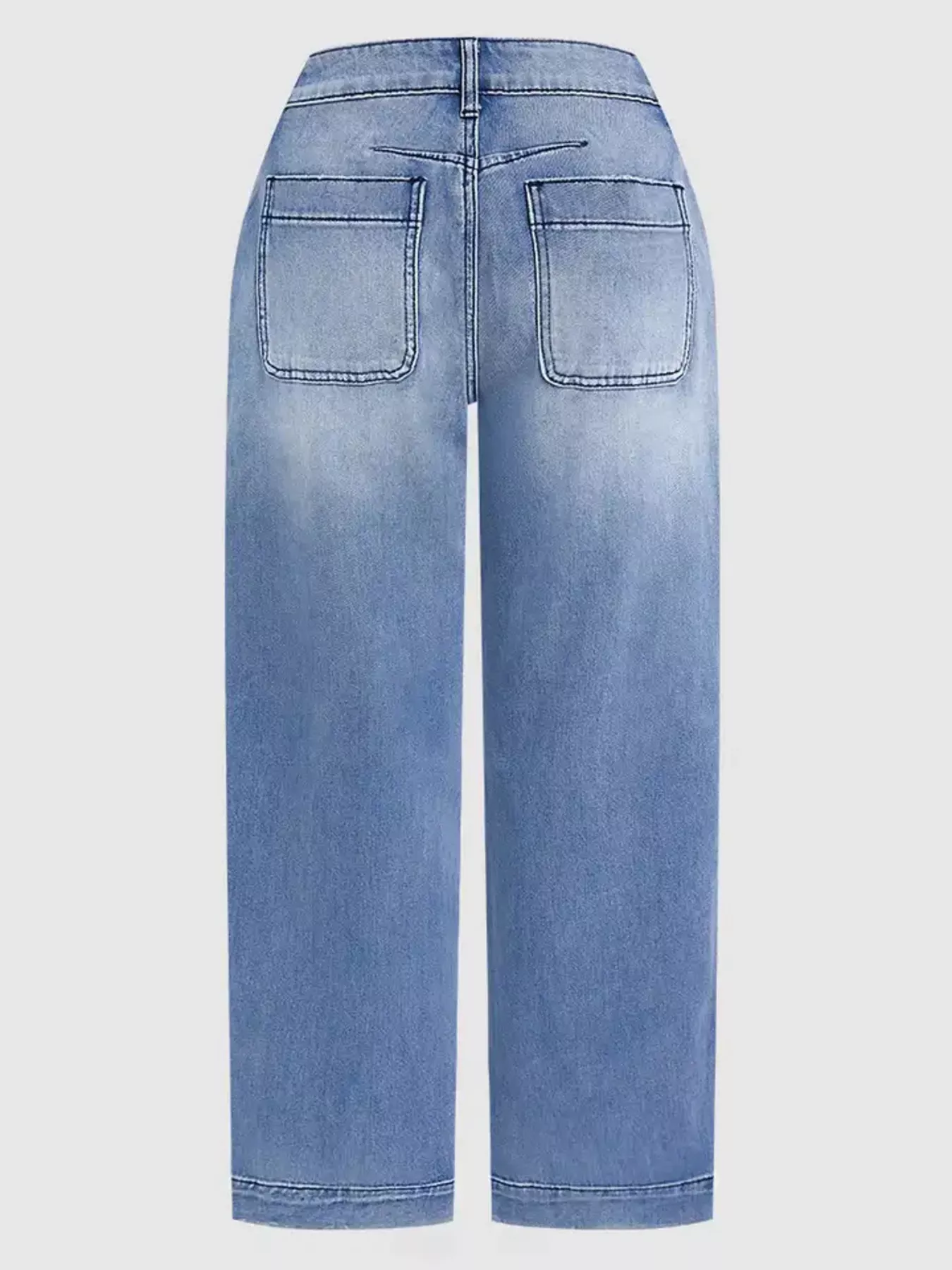 High-Waisted Relaxed Fit Jeans - Image 5