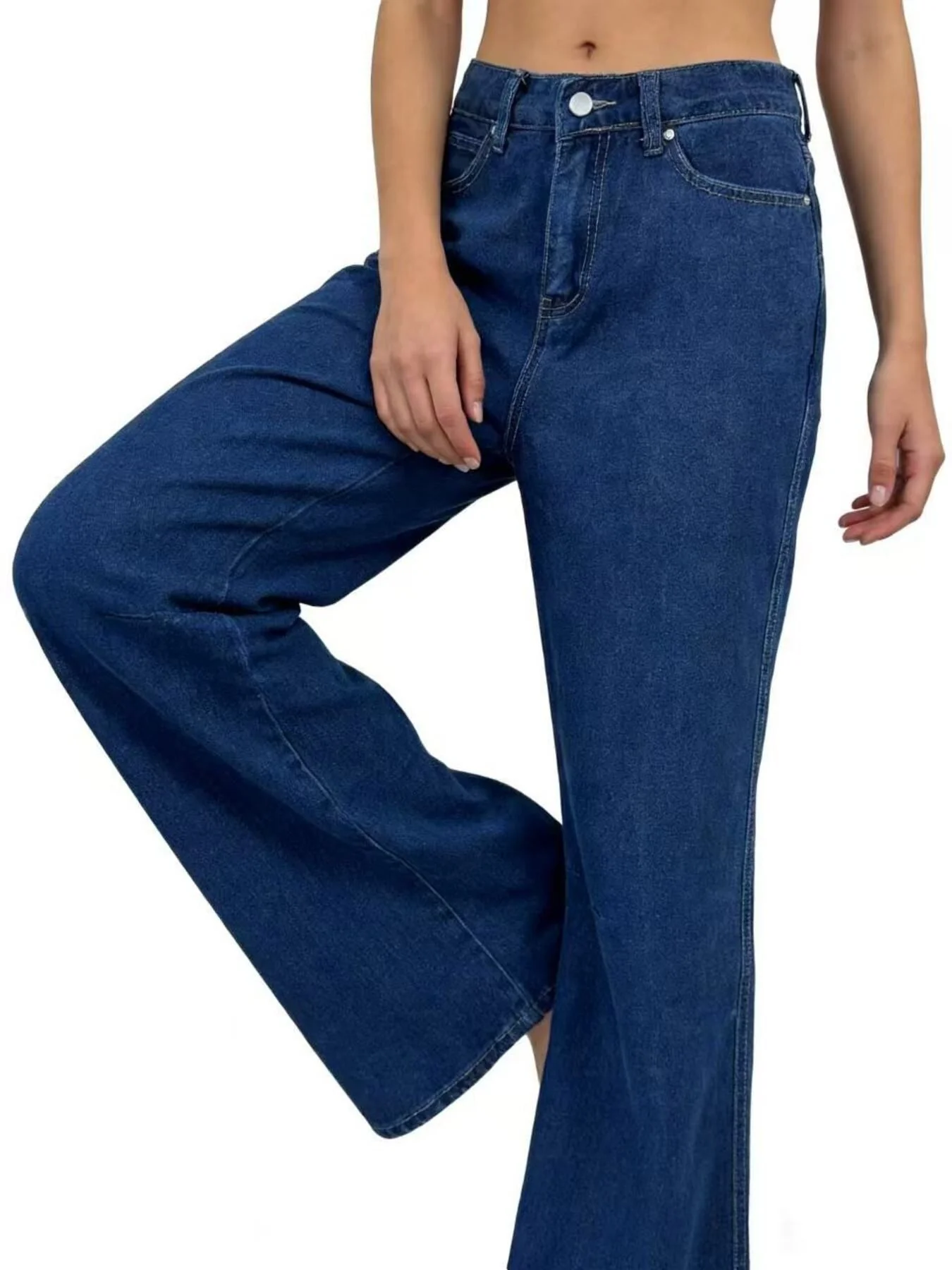 High-Waisted Wide Leg Jeans - Image 2