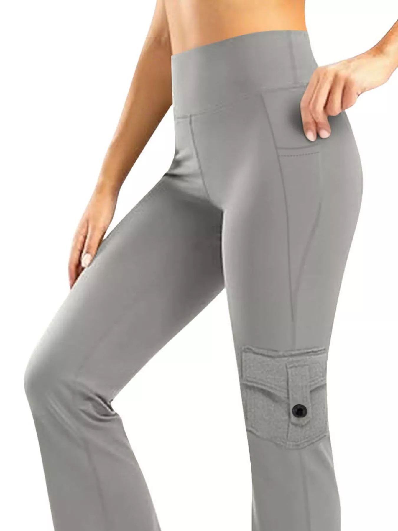 High-Waisted Yoga Pants with Pockets - Image 12