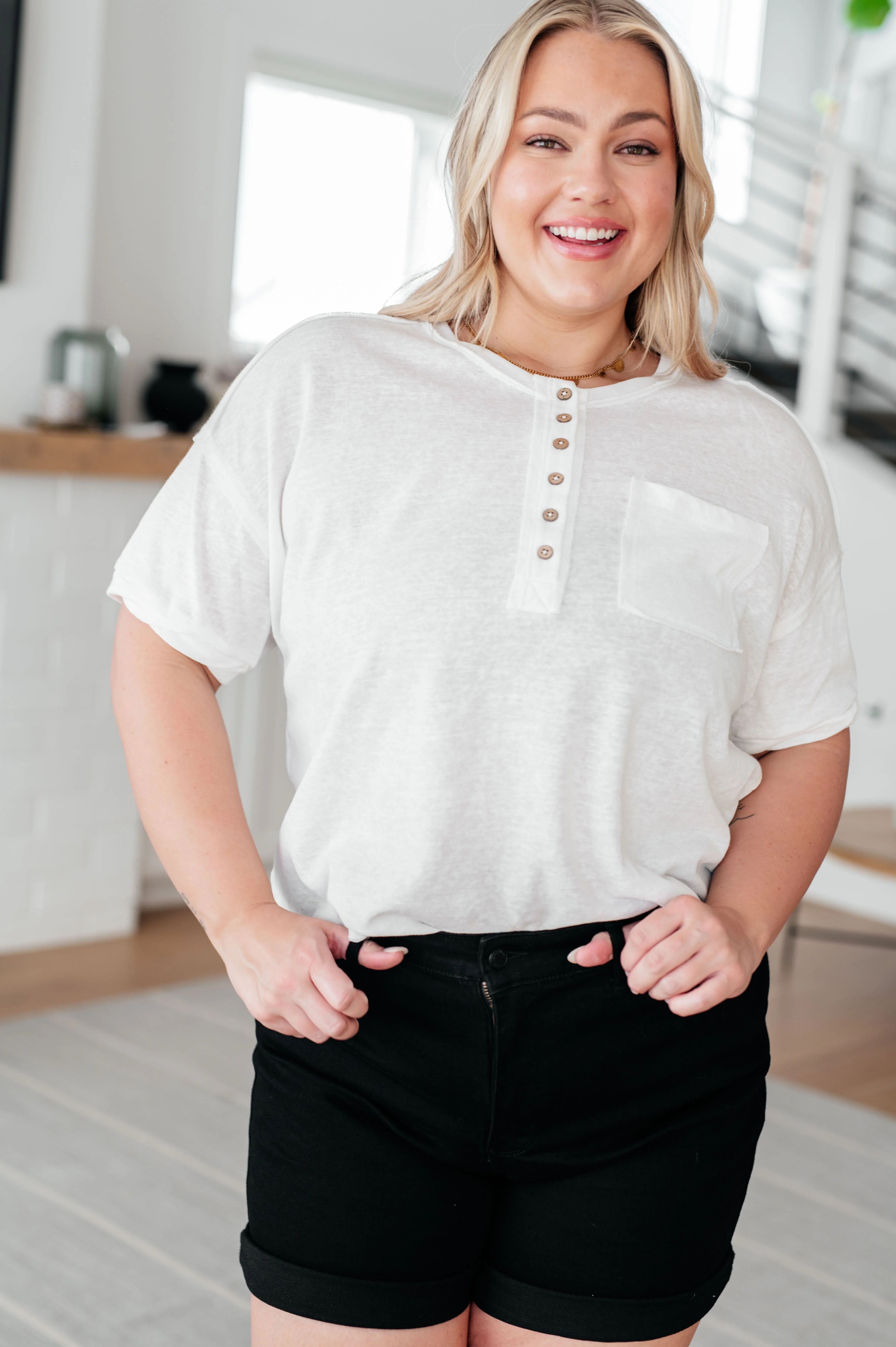 Hipster Henley Top - Image 2
