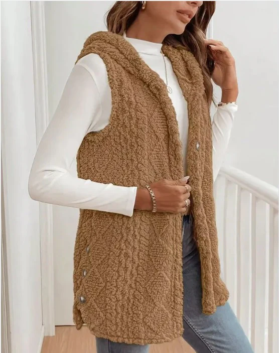 Hooded Fleece Vest - Image 8