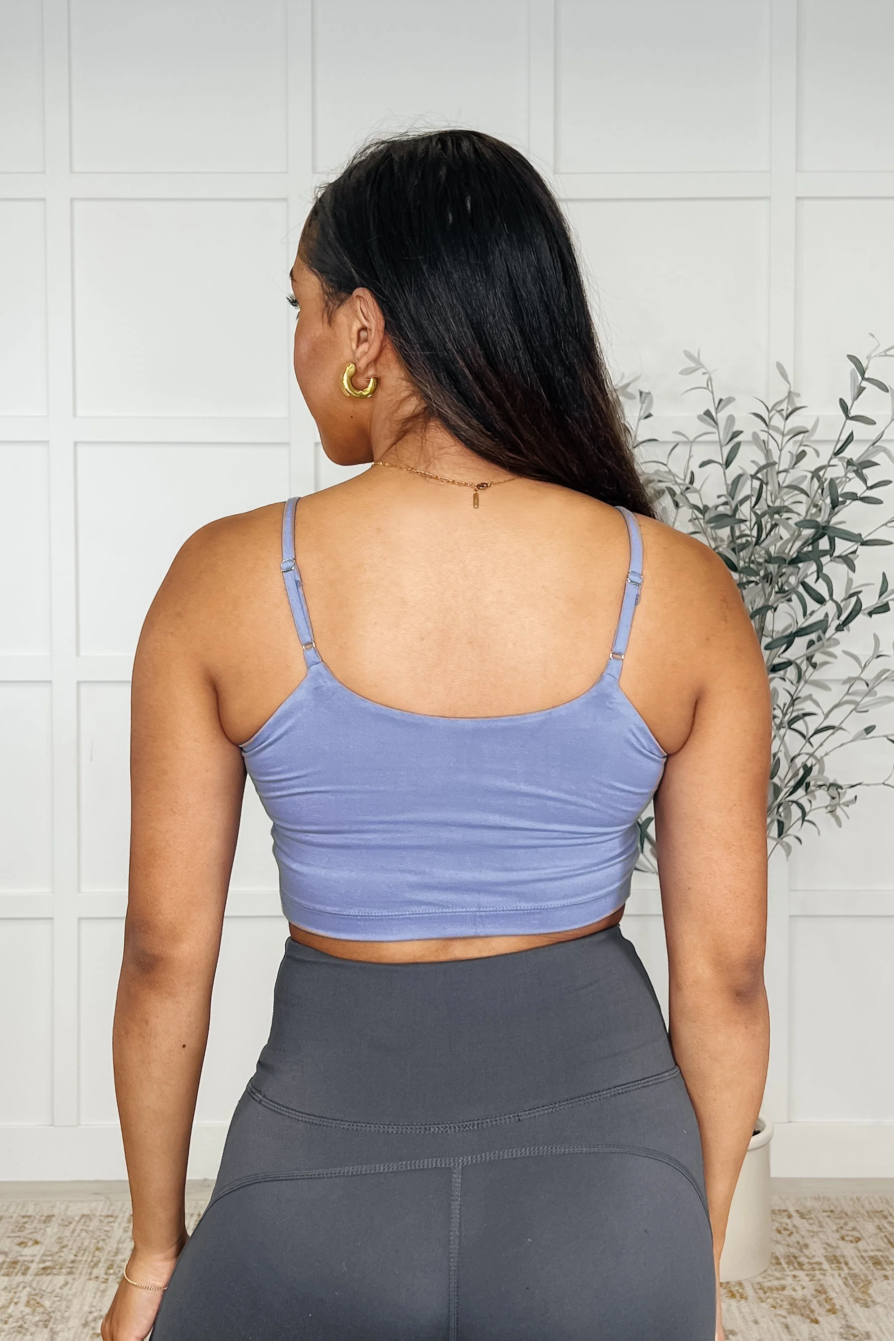 Hot Yoga Tank in Blue Hyacinth - Image 4
