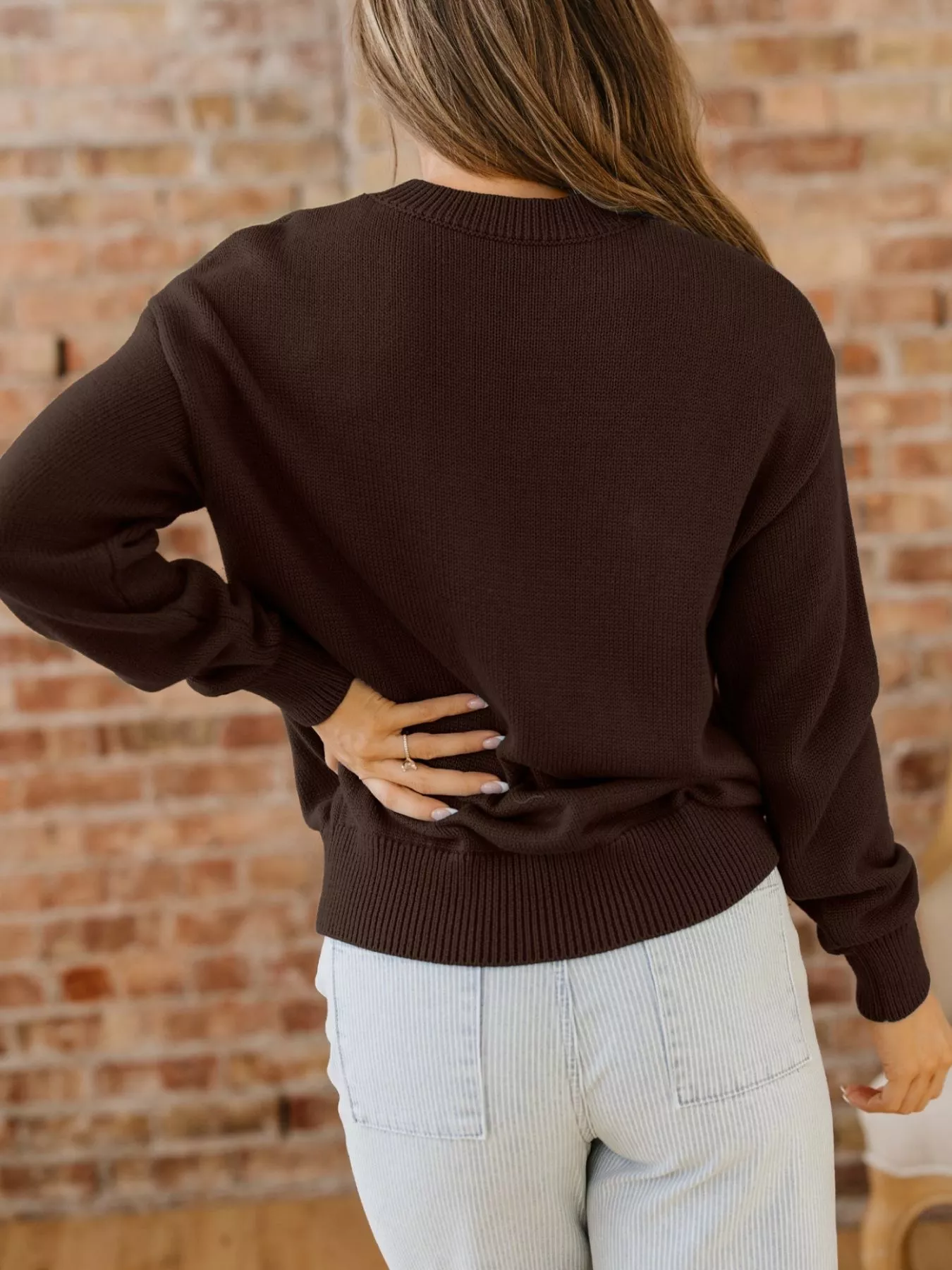 Howdy Embroidered Graphic Western Sweater - Image 7