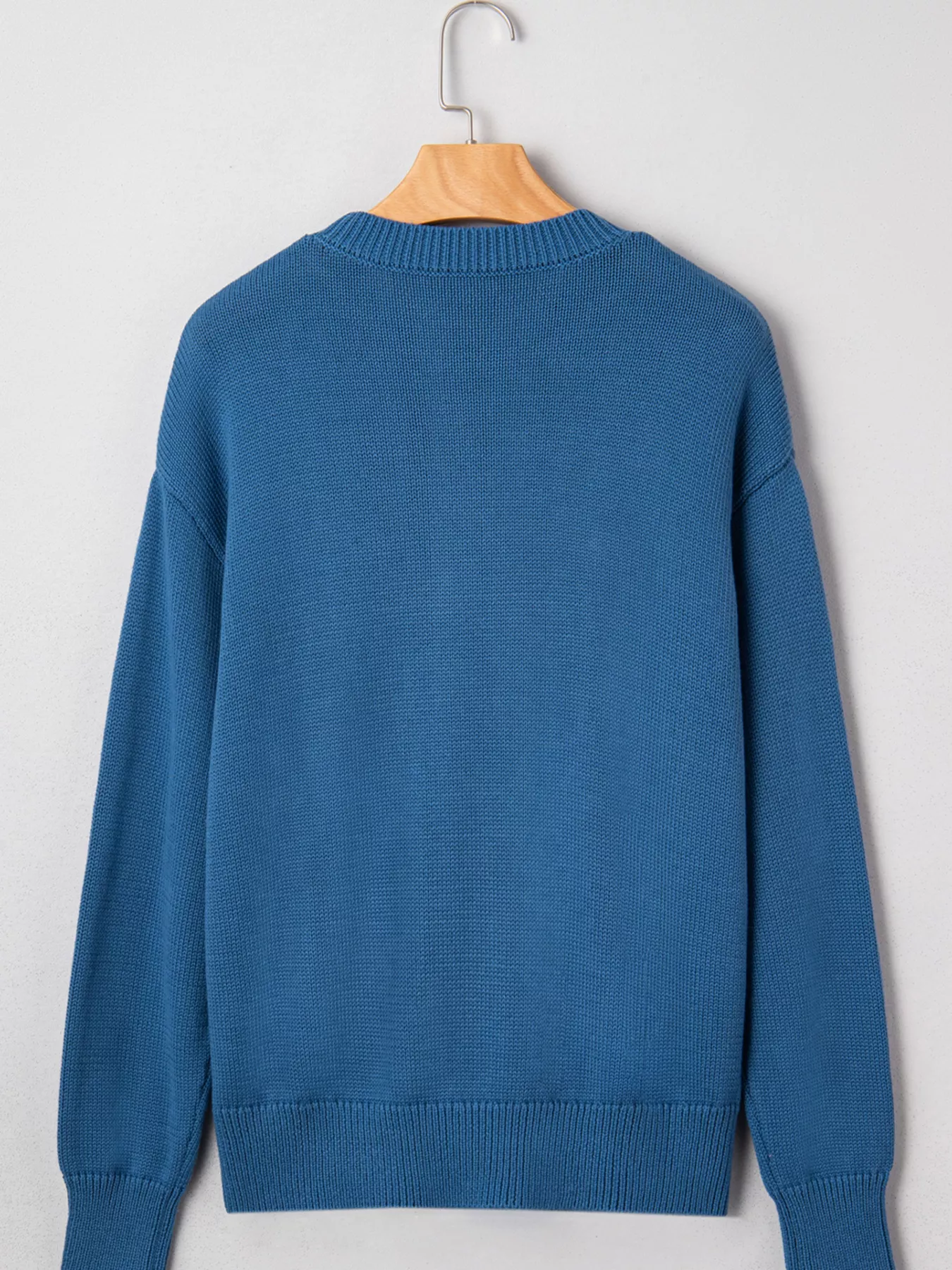 Howdy Embroidered Round Neck Sweater - Image 5