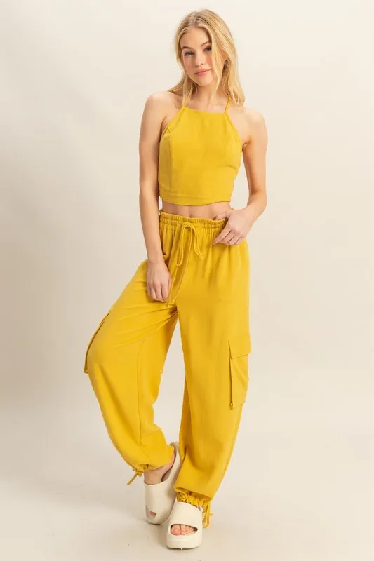 HYFVE Crop Top and Cargo Pants Set - Image 4