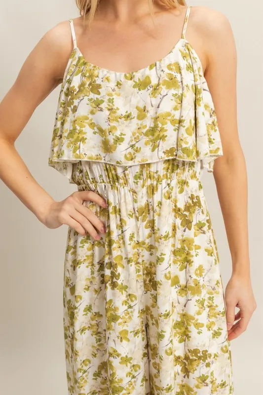 HYFVE Floral Print Spaghetti Strap Wide Leg Jumpsuit - Image 5