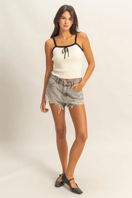 HYFVE Square Neck Ribbed Knit Cami - Image 5