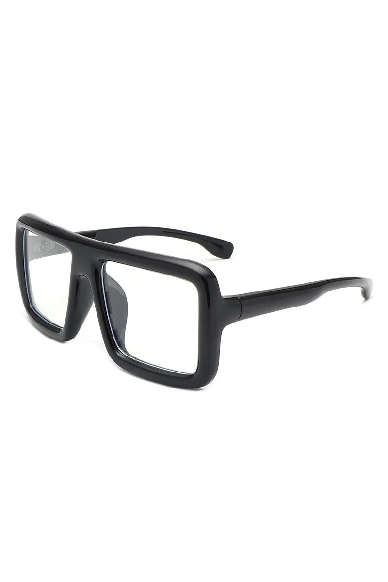 Hype - Oversized Square Flat-Top Women's Fashion Sunglasses - Image 6