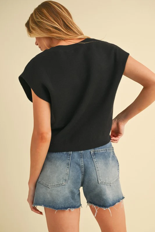 Iana Short Sleeve Knotted Top - Image 3