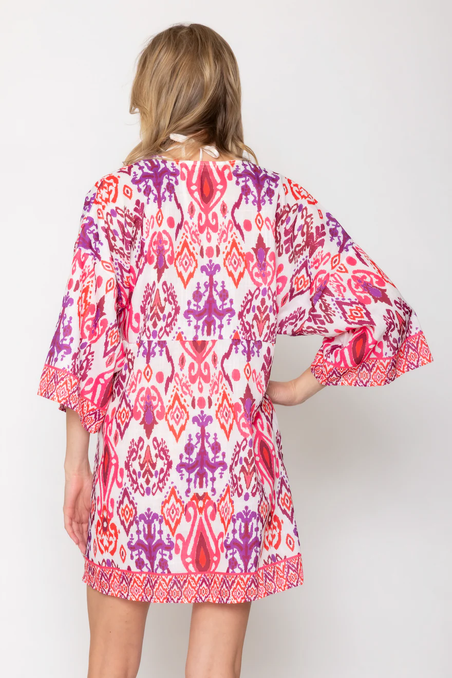 Ikat Print Poncho - Image 9
