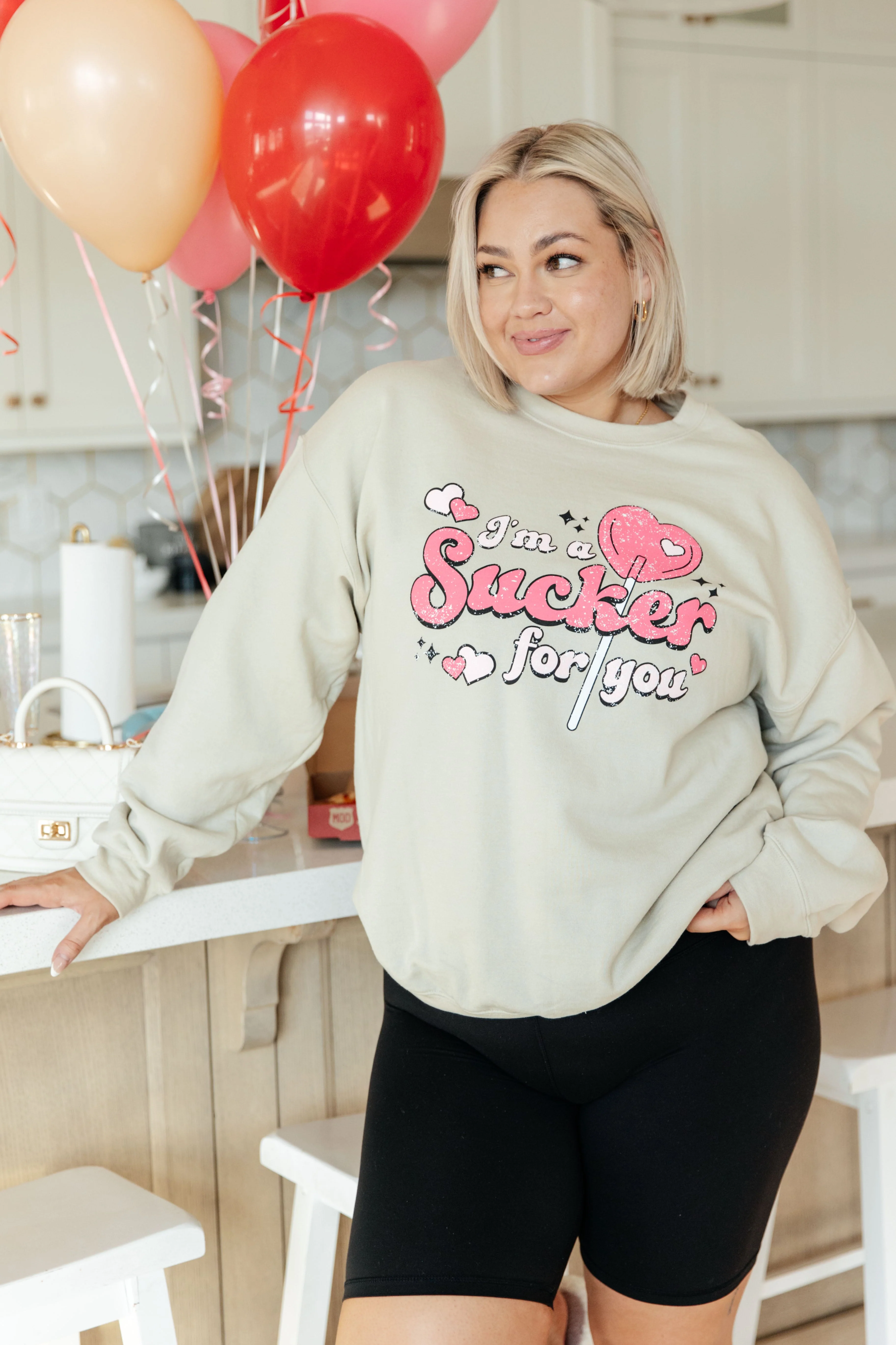 I'm A Sucker For You Valentine Pullover - Image 3