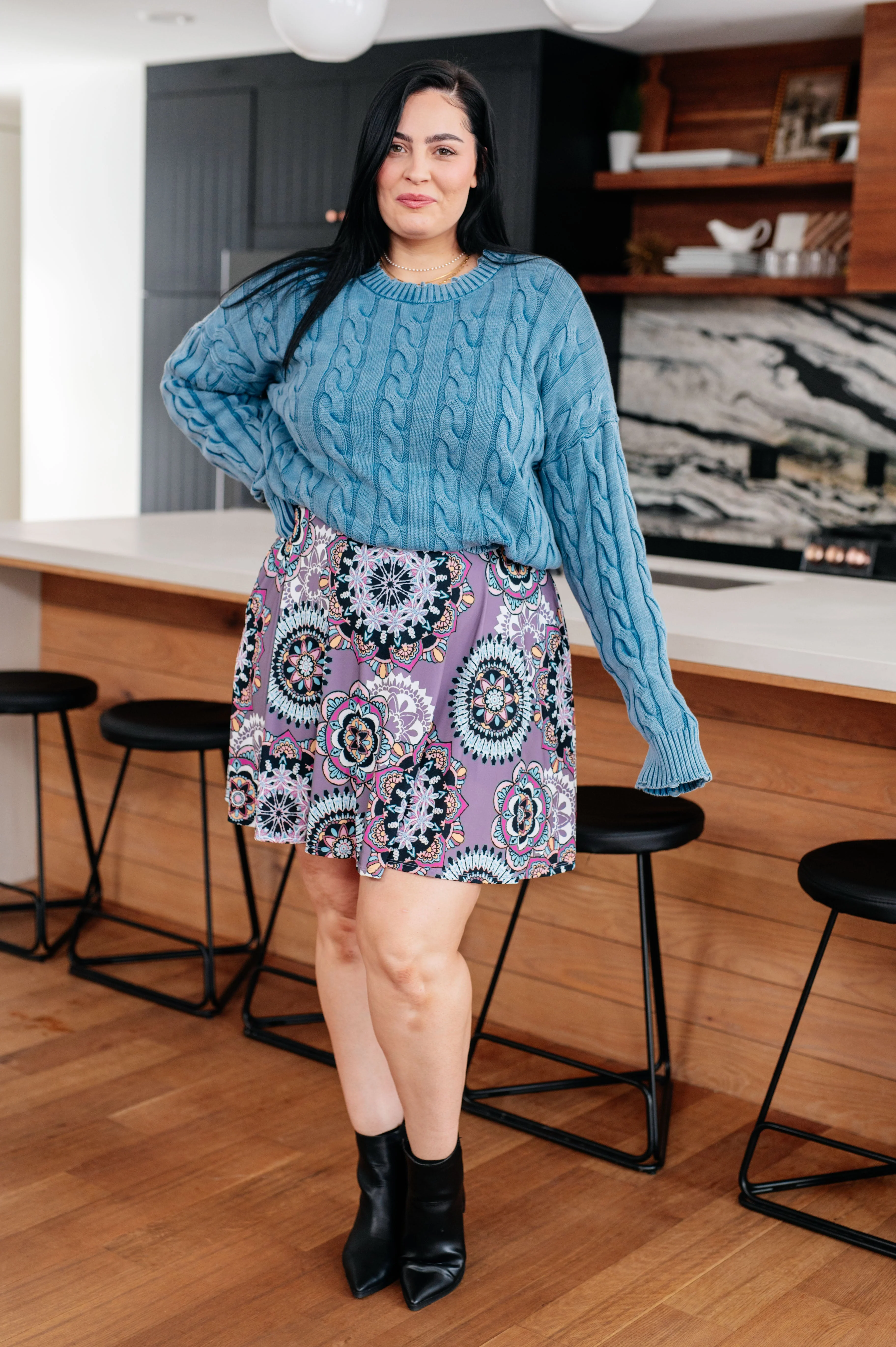 In the Right Direction Cable Knit Sweater - Image 9