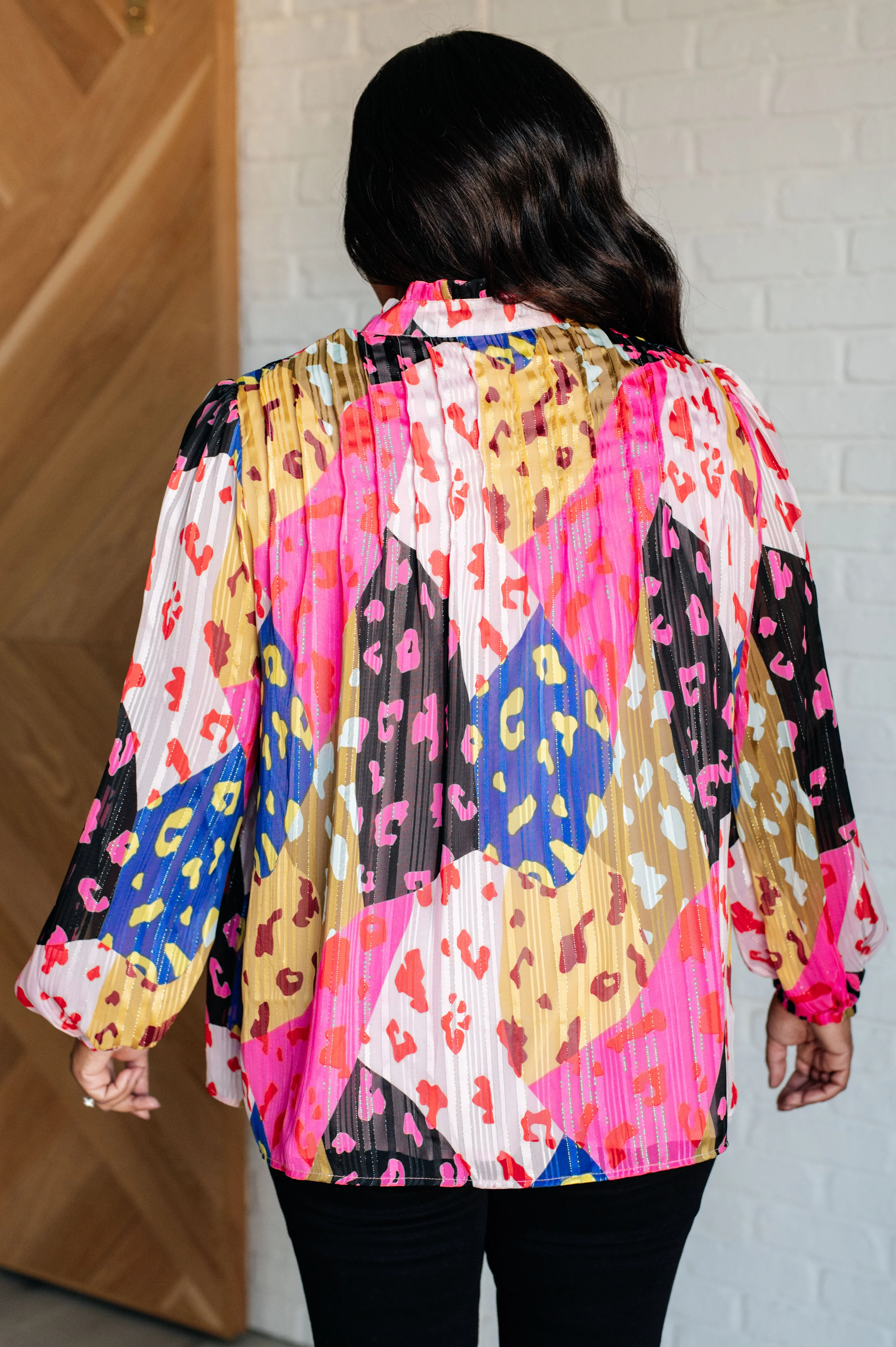 In The Wild Animal Print Blouse - Image 8