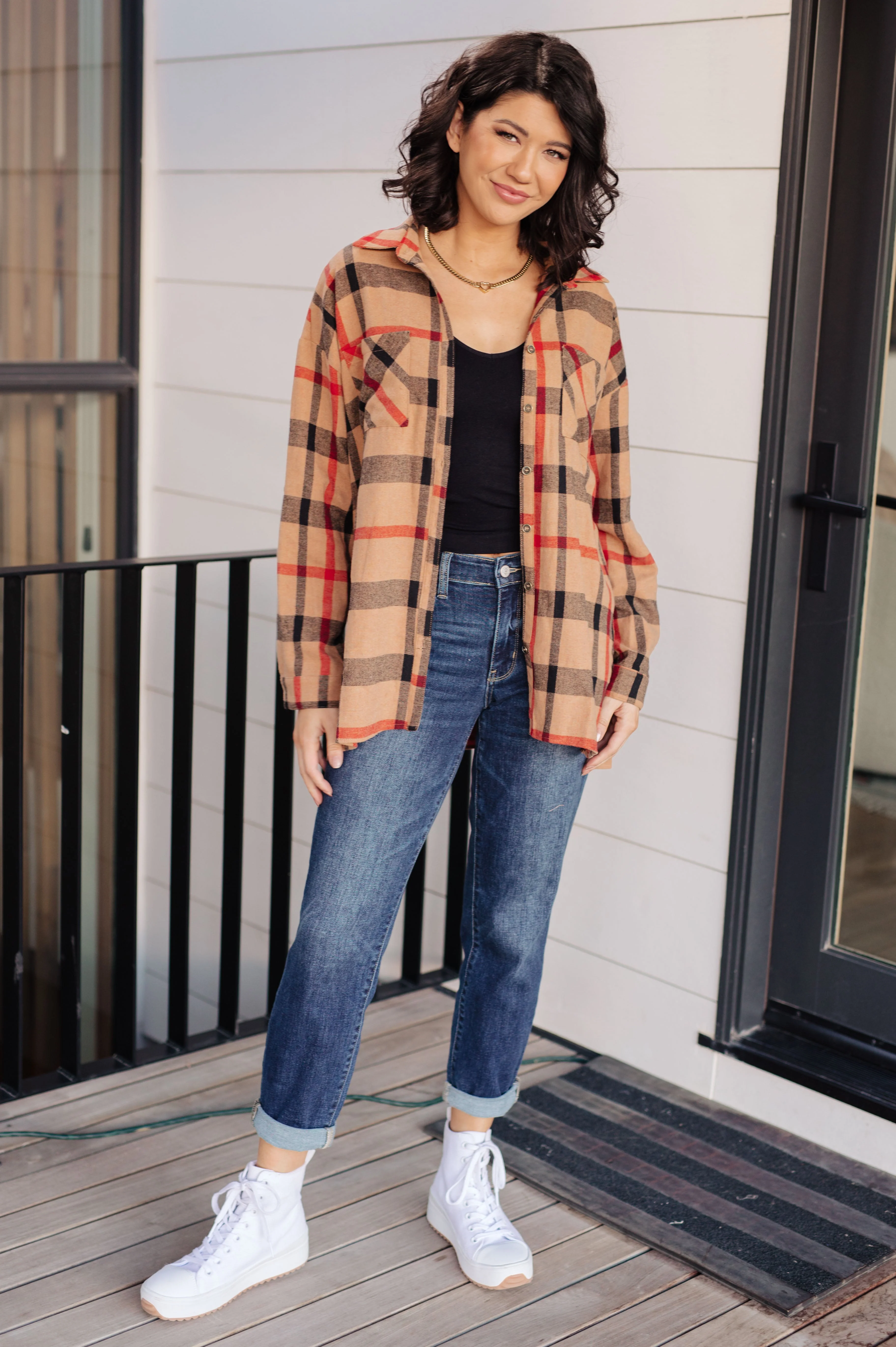 Is It Really Oversized Plaid Button Up - Image 4