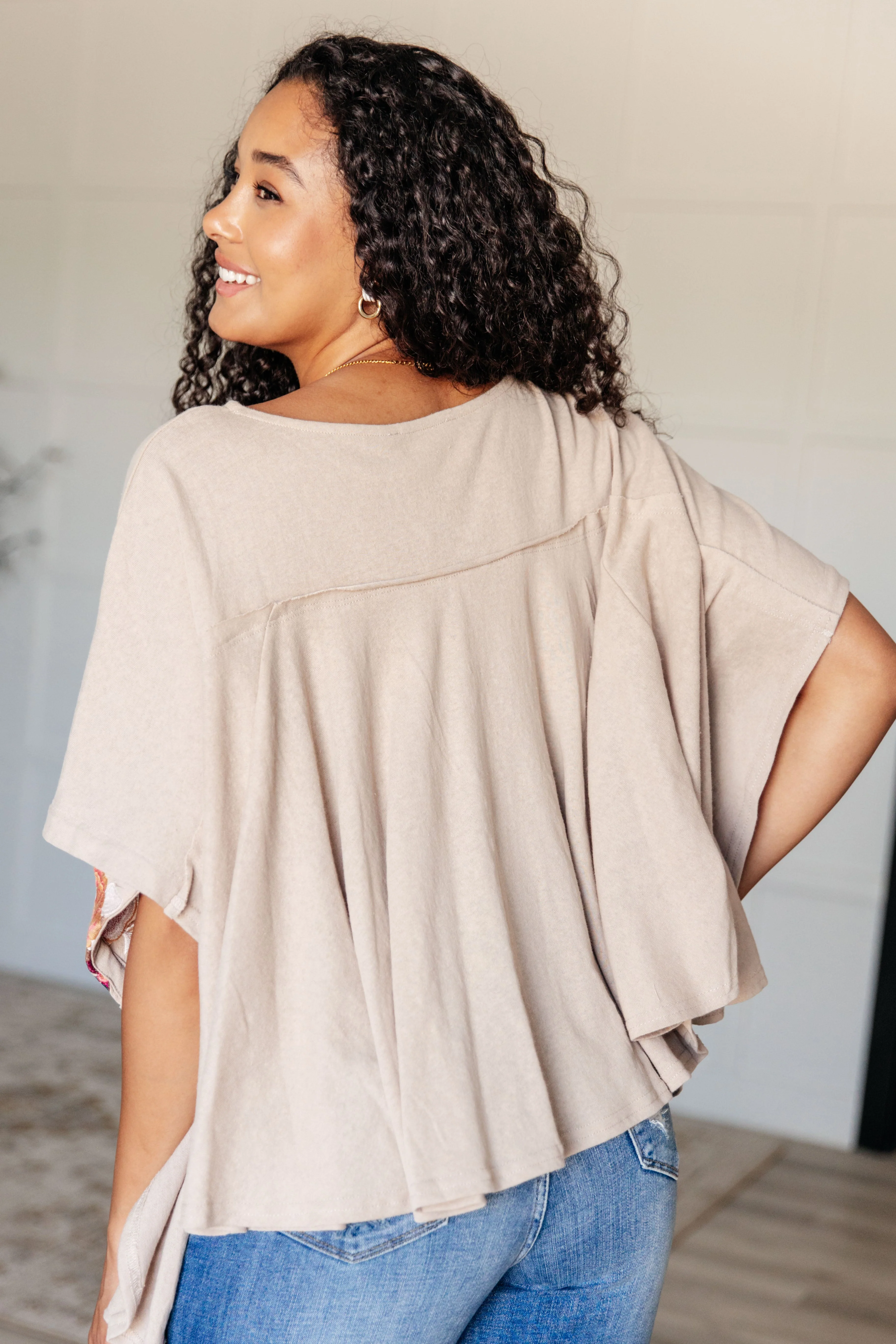 Isabel Embroidered Tunic in Mocha - Image 5