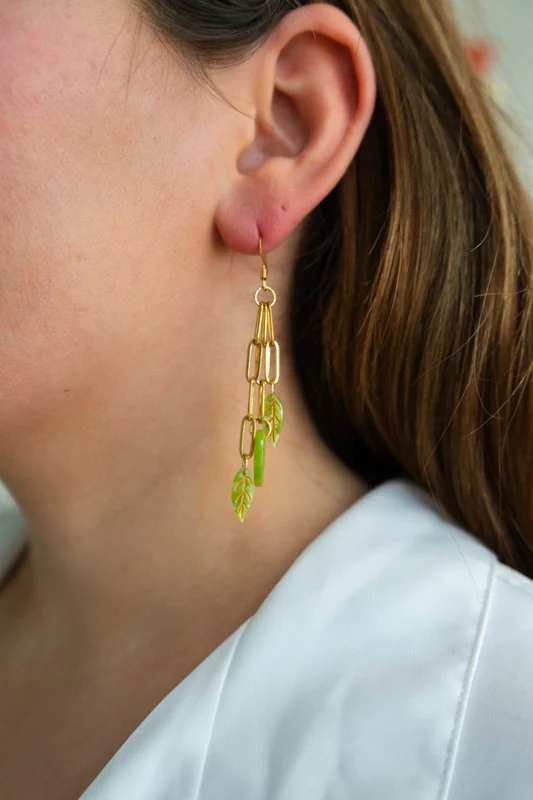 Ivy Earrings - Fern Green - Image 5