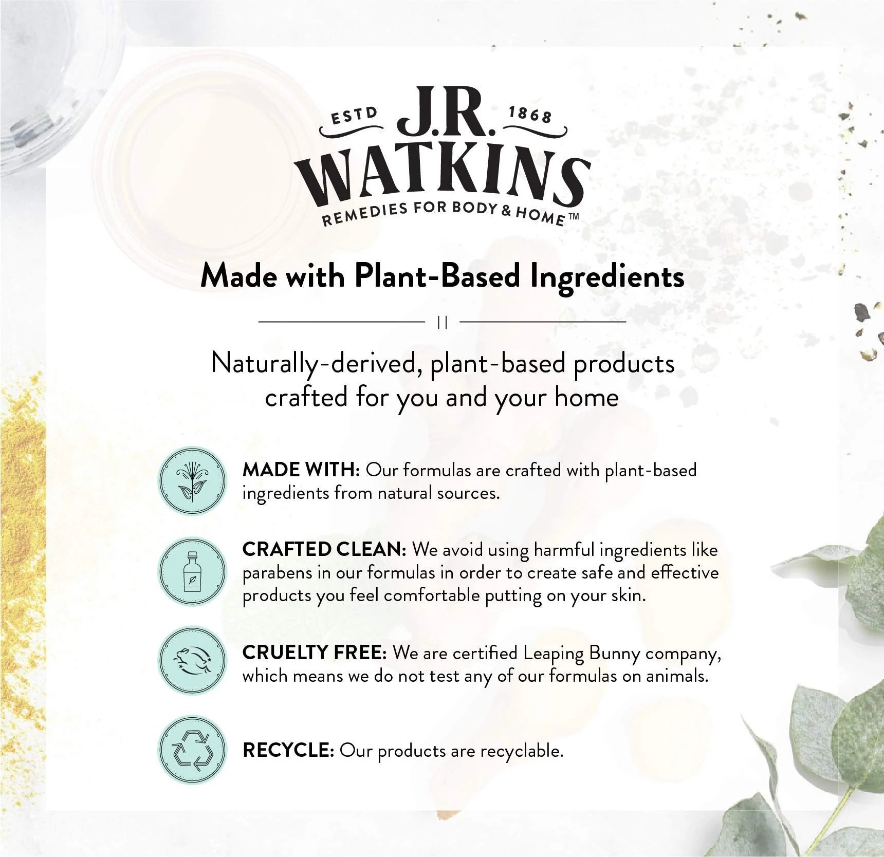 J.R. Watkins No-Rinse Foaming Hand Cleanser – Hand Soap in Pump Dispenser – Bathroom & Kitchen Foam Cleaner – All Natural, Alcohol Free, Blue Lavender, 1.6 fl. Oz - Image 5