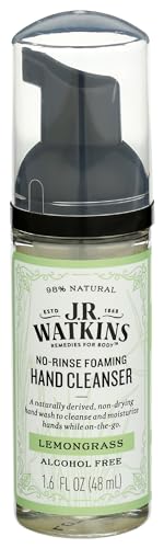 J.R. Watkins No-Rinse Foaming Hand Cleanser – Hand Soap in Pump Dispenser – Bathroom & Kitchen Foam Cleaner – All Natural, Alcohol Free, Blue Lavender, 1.6 fl. Oz - Image 8