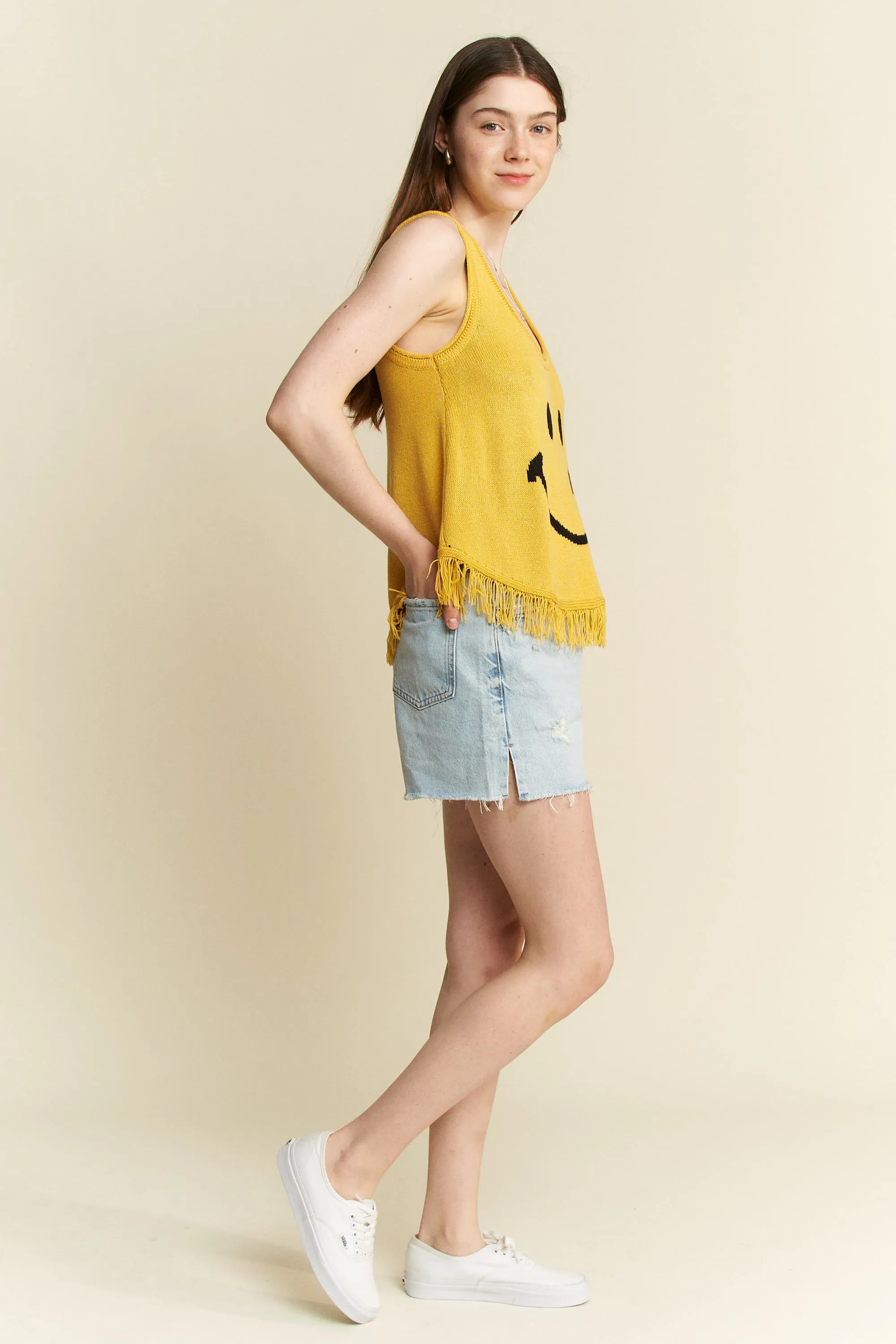 Jade By Jane Smiley Fringe Tank Top - Image 8