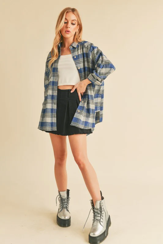 Jocia Plaid Flannel Shirt - Image 2