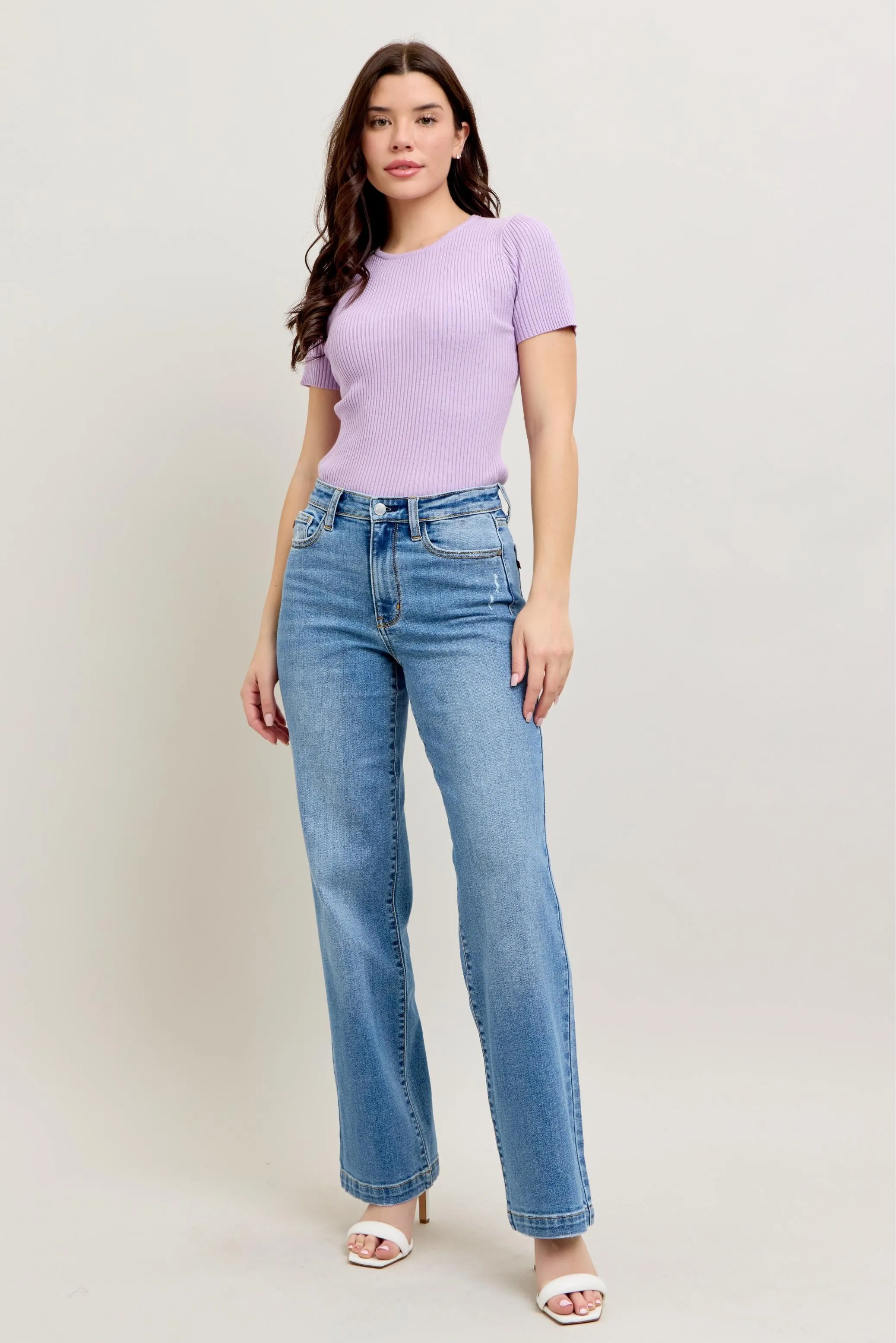 Judy Blue Full Size High Waist Straight Jeans Plus Size - Image 9