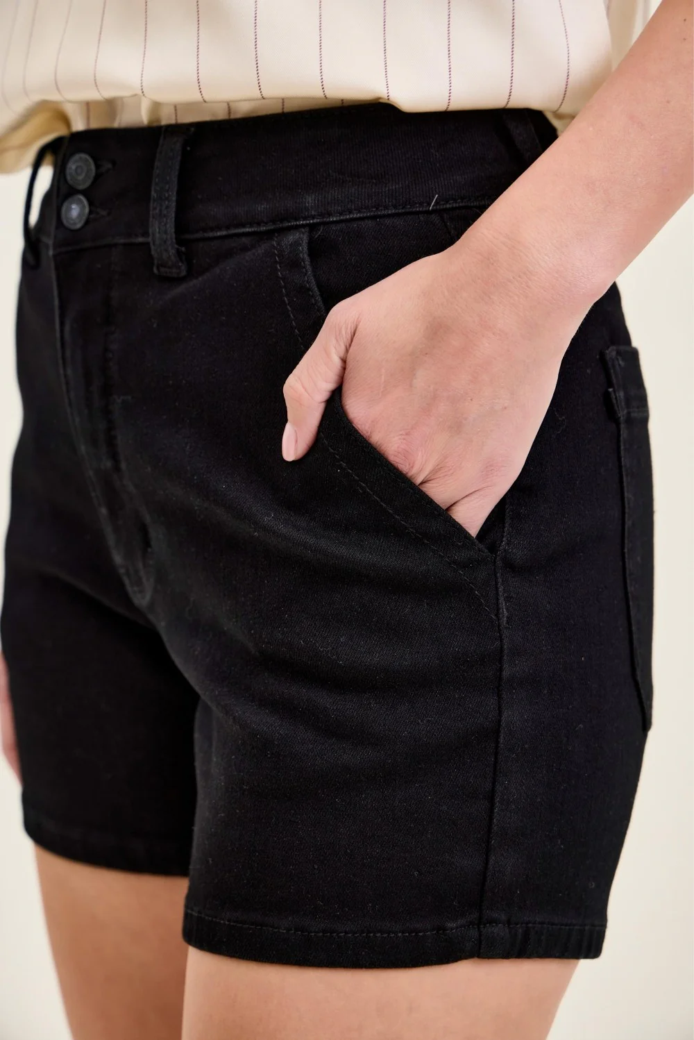 Judy Blue High-Waisted Trouser Shorts - Image 5
