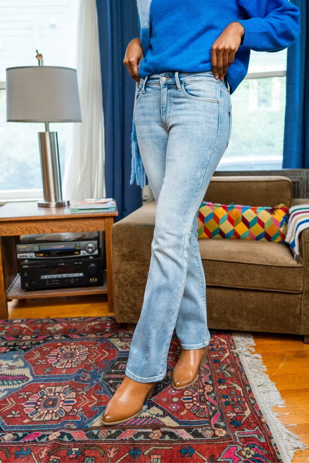 Judy Blue Mid Rise Thermal Bootcut Jeans - Image 5