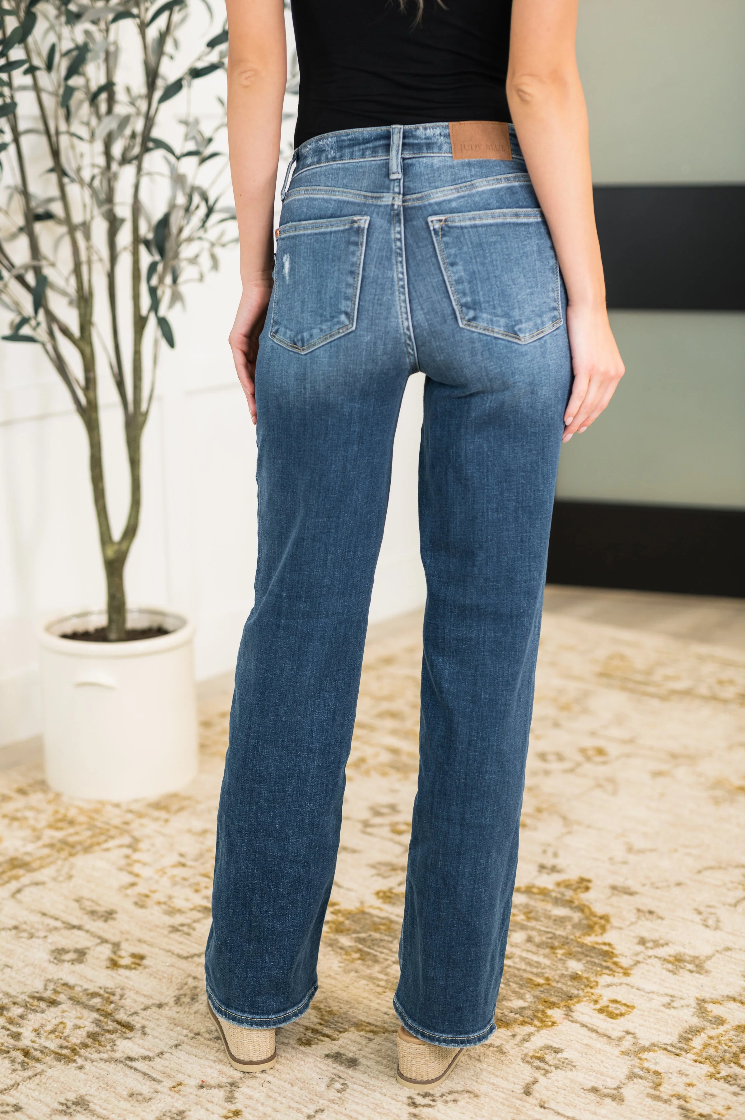 Julia High Rise 90's Straight Leg Jeans - Image 6