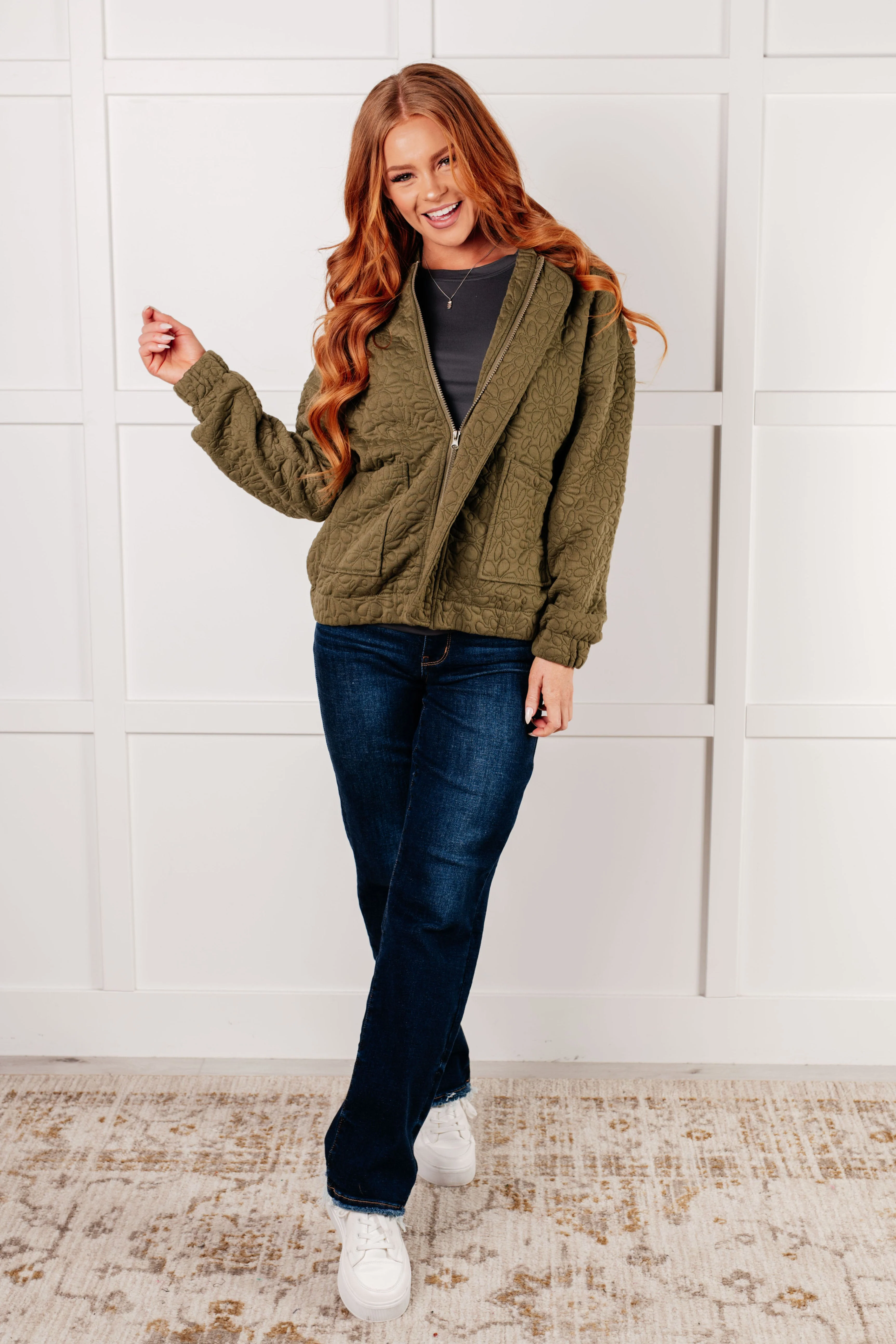 Jungle Explorer Quilted Zip Up Jacket - Image 2