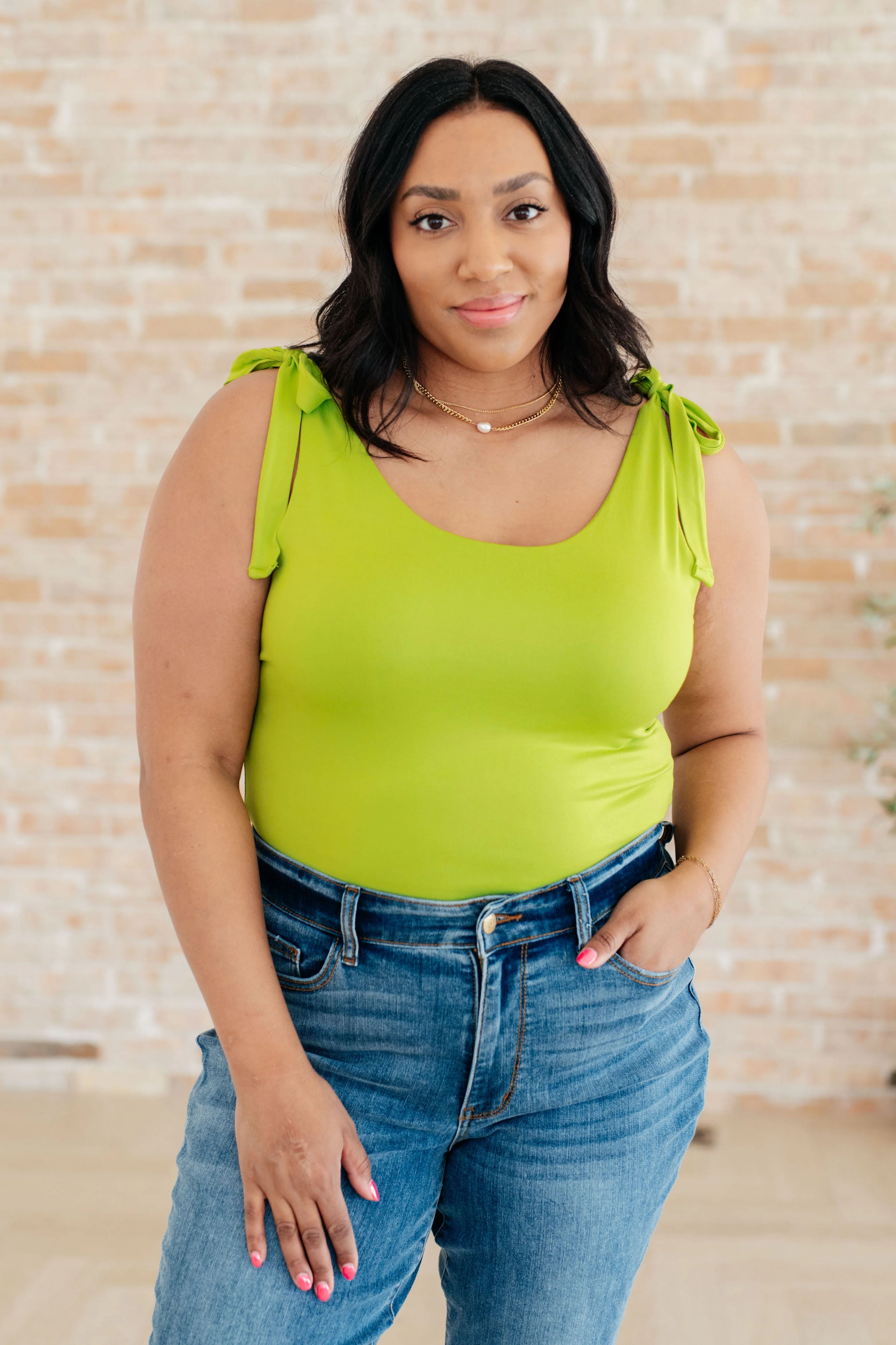 Just a Spritz Bodysuit in Lime - Image 2