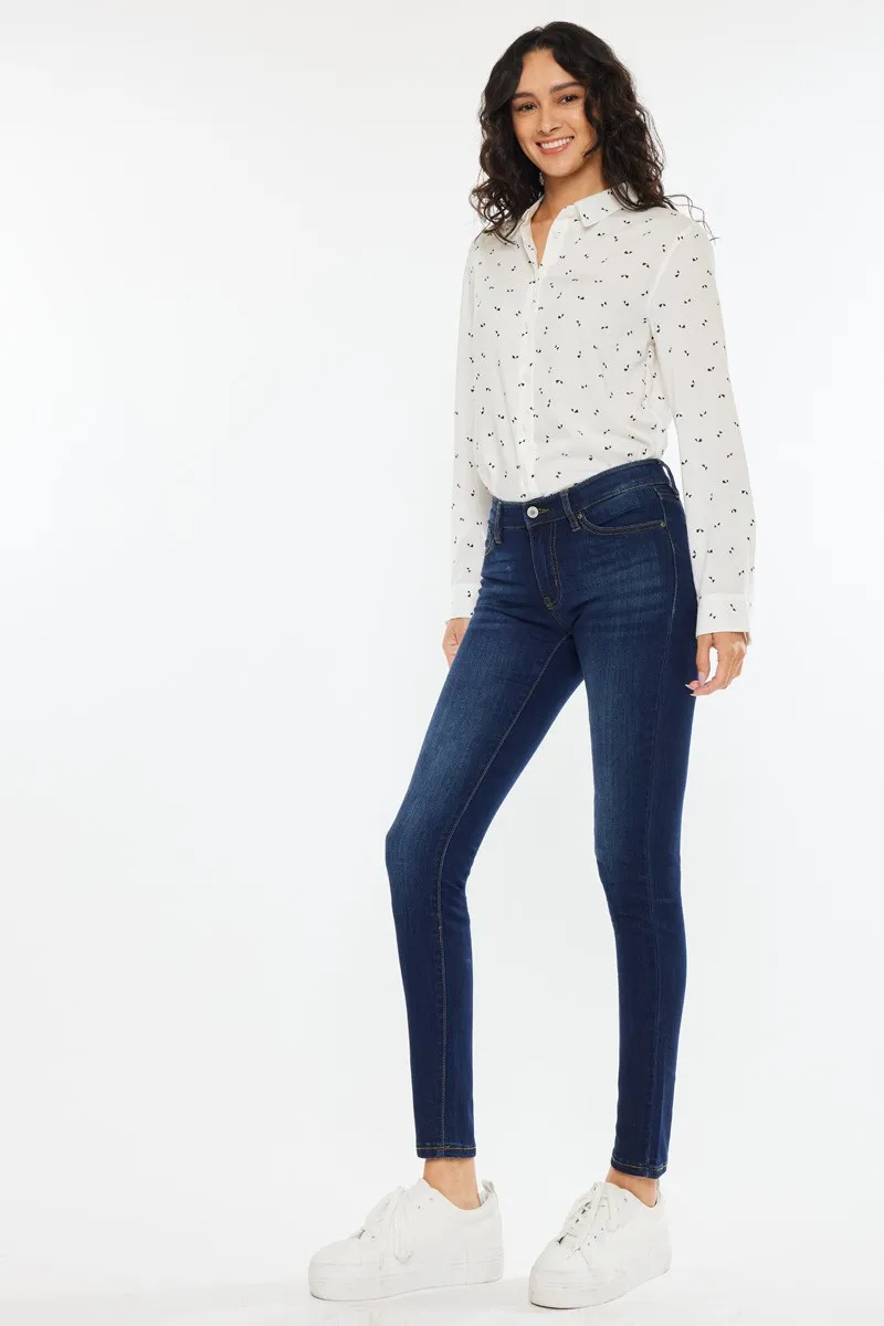 Kancan Mid Rise Super Skinny Jeans - Image 5