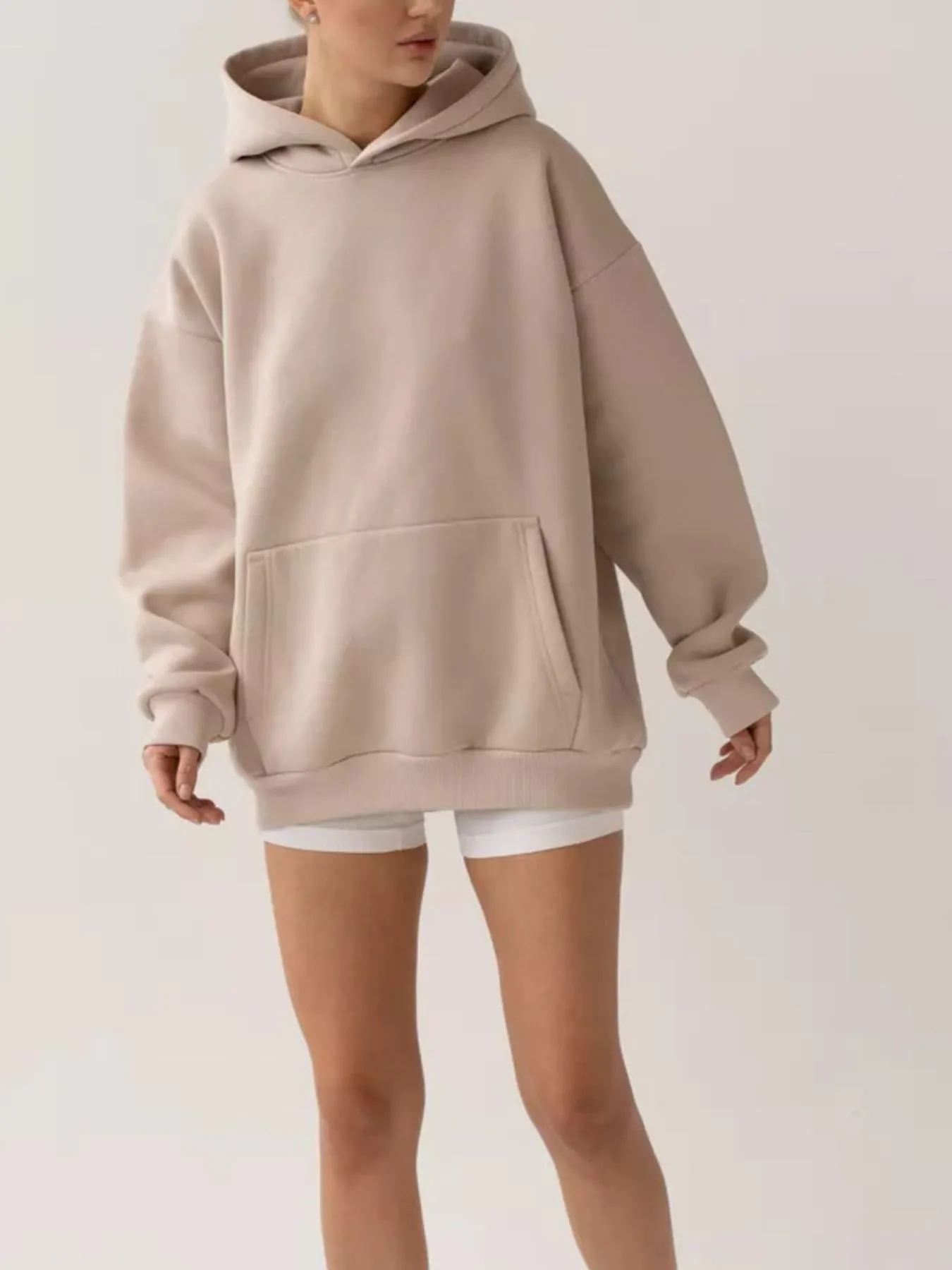Kangaroo Pocket Long Sleeve Hoodie - Image 5