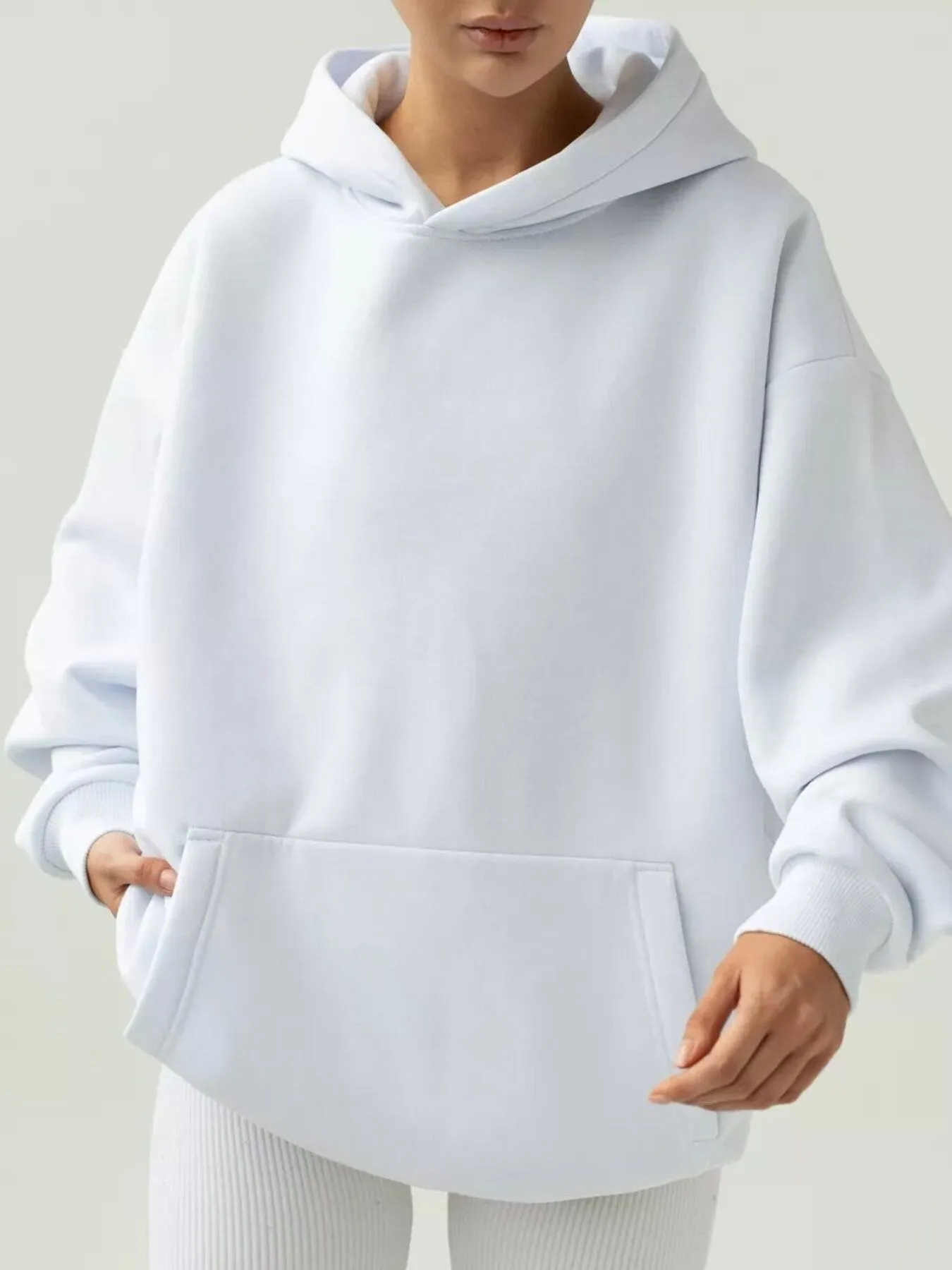 Kangaroo Pocket Long Sleeve Hoodie - Image 9