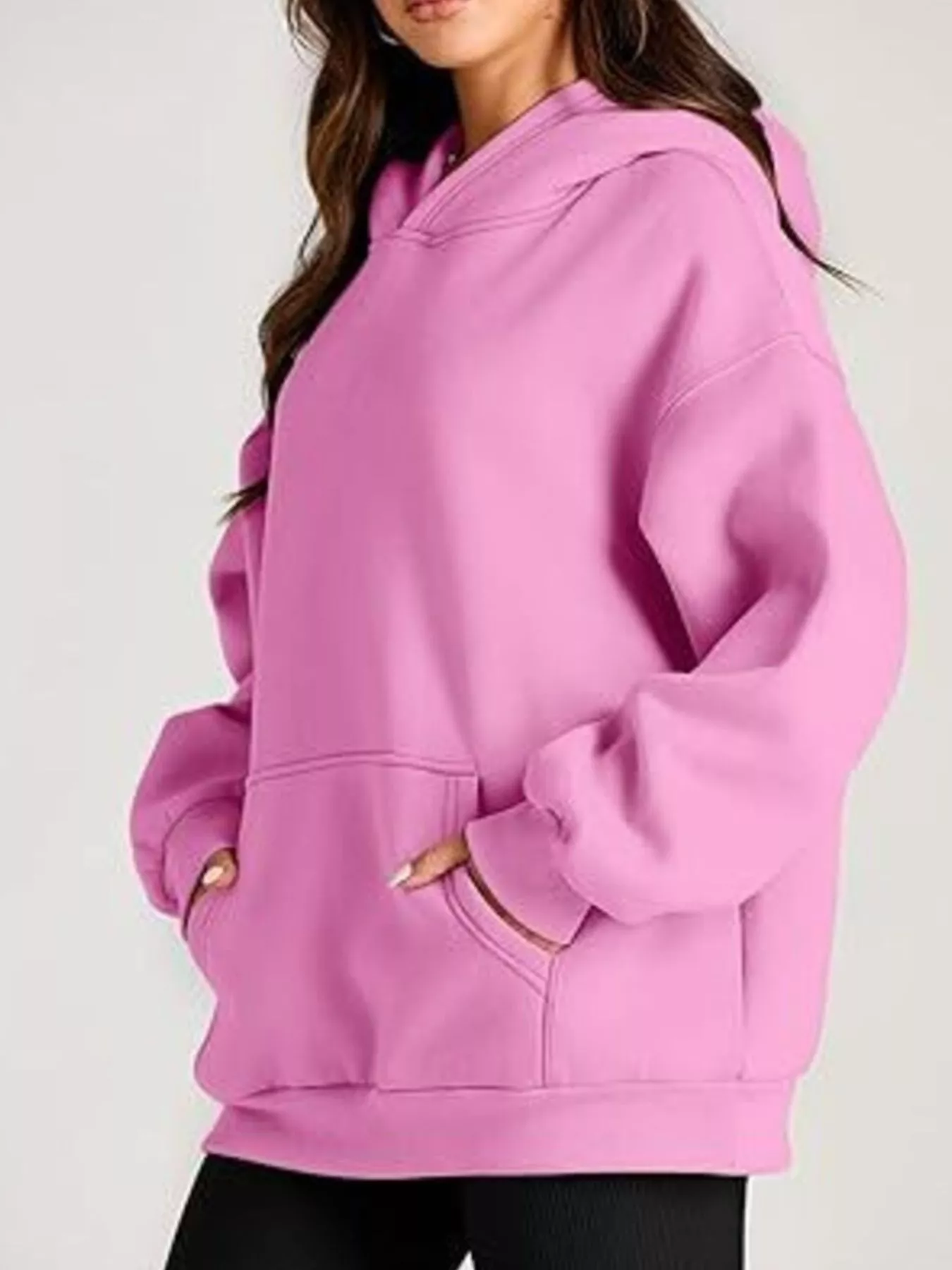 Kangaroo Pocket Long Sleeve Hoodie - Image 11