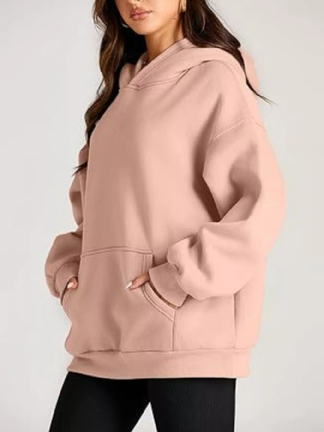 Kangaroo Pocket Long Sleeve Hoodie - Image 17