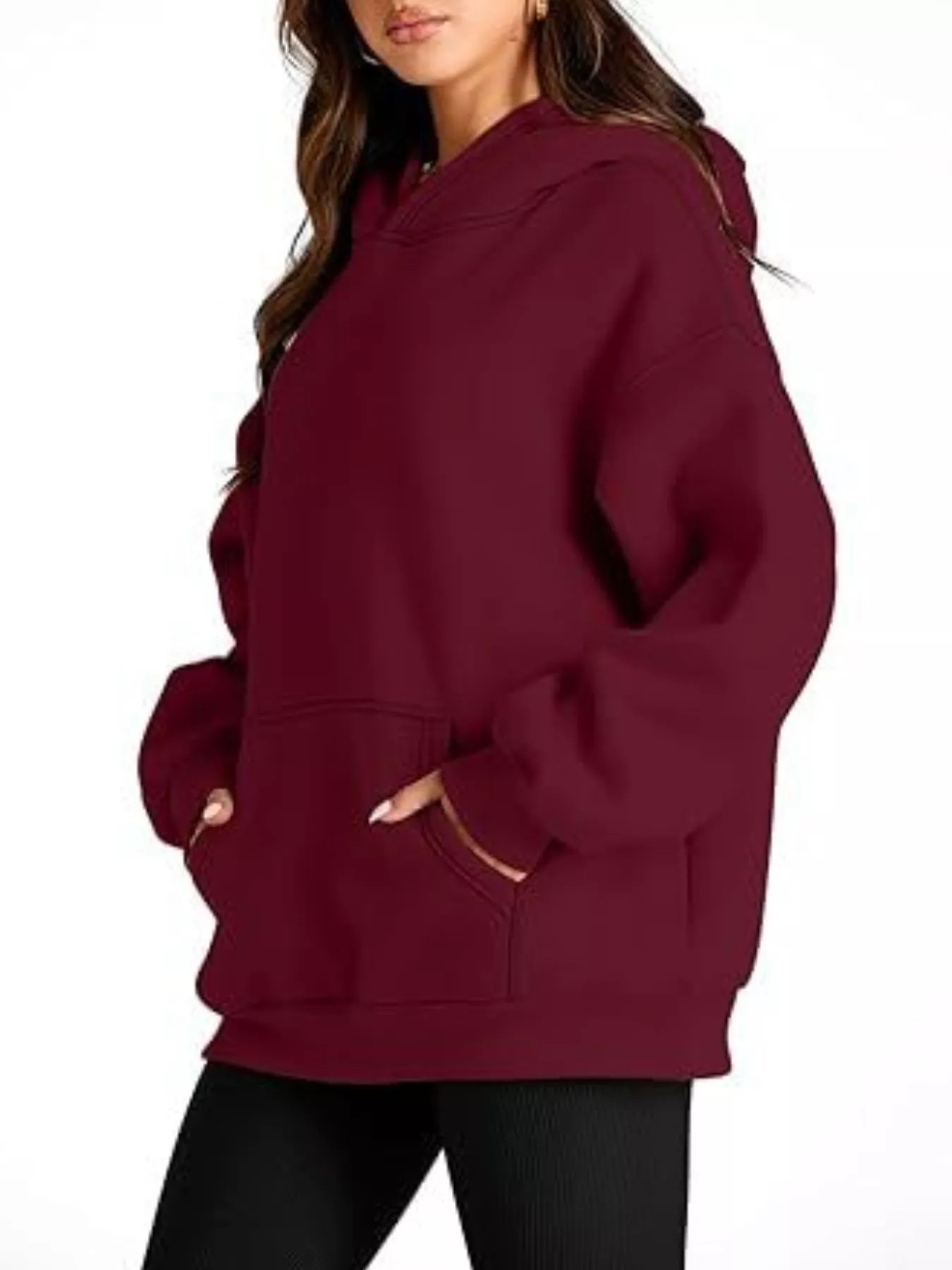 Kangaroo Pocket Long Sleeve Hoodie - Image 20