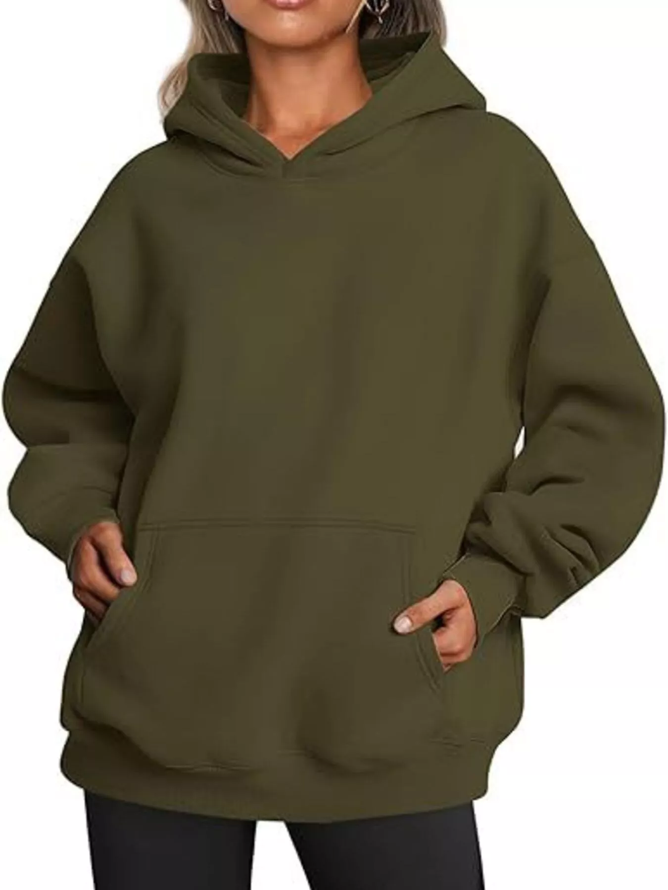 Kangaroo Pocket Long Sleeve Hoodie - Image 22
