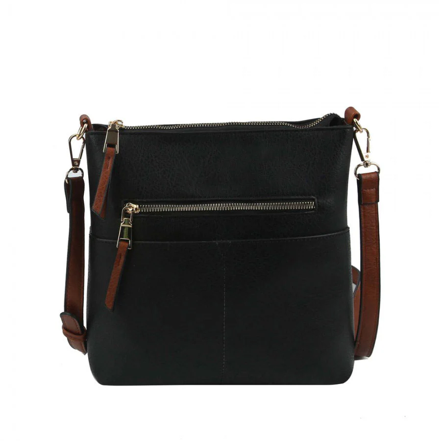 Kaylee Soft PU Vegan Leather 2 in 1 Tote Crossbody Bag