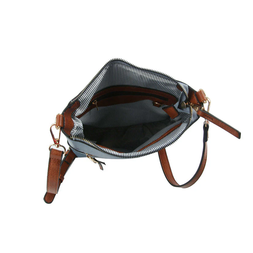 Kaylee Soft PU Vegan Leather 2 in 1 Tote Crossbody Bag - Image 12