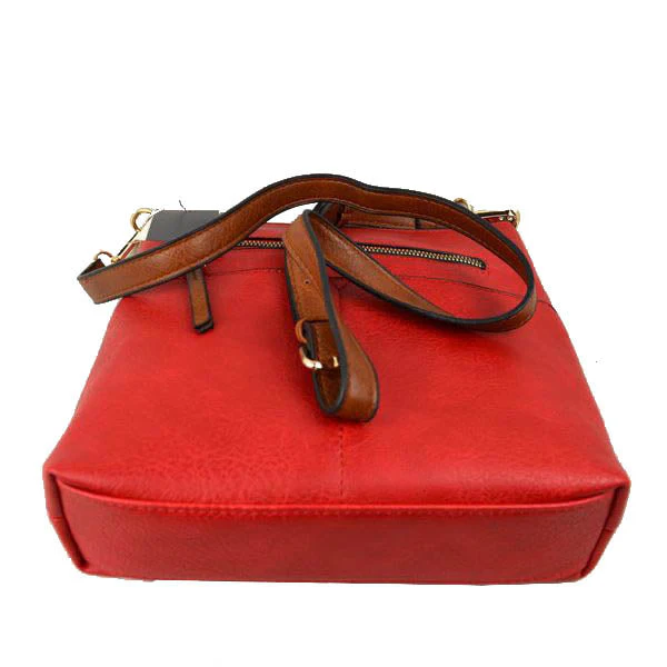 Kaylee Soft PU Vegan Leather 2 in 1 Tote Crossbody Bag - Image 15