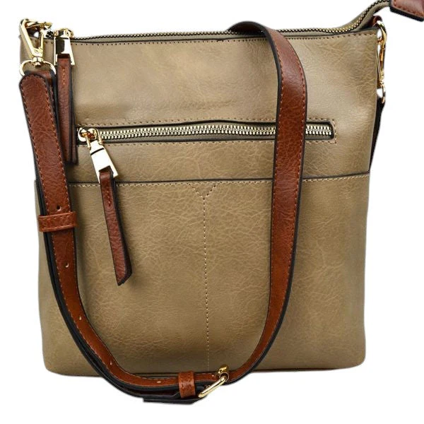 Kaylee Soft PU Vegan Leather 2 in 1 Tote Crossbody Bag - Image 29