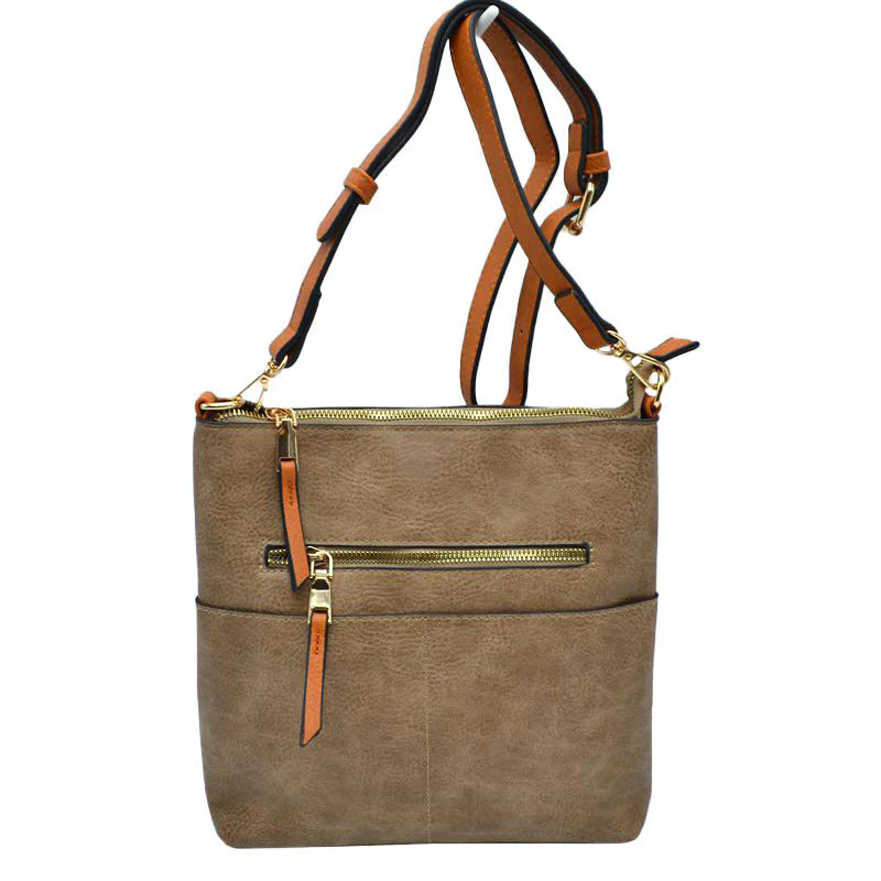 Kaylee Soft PU Vegan Leather 2 in 1 Tote Crossbody Bag - Image 6