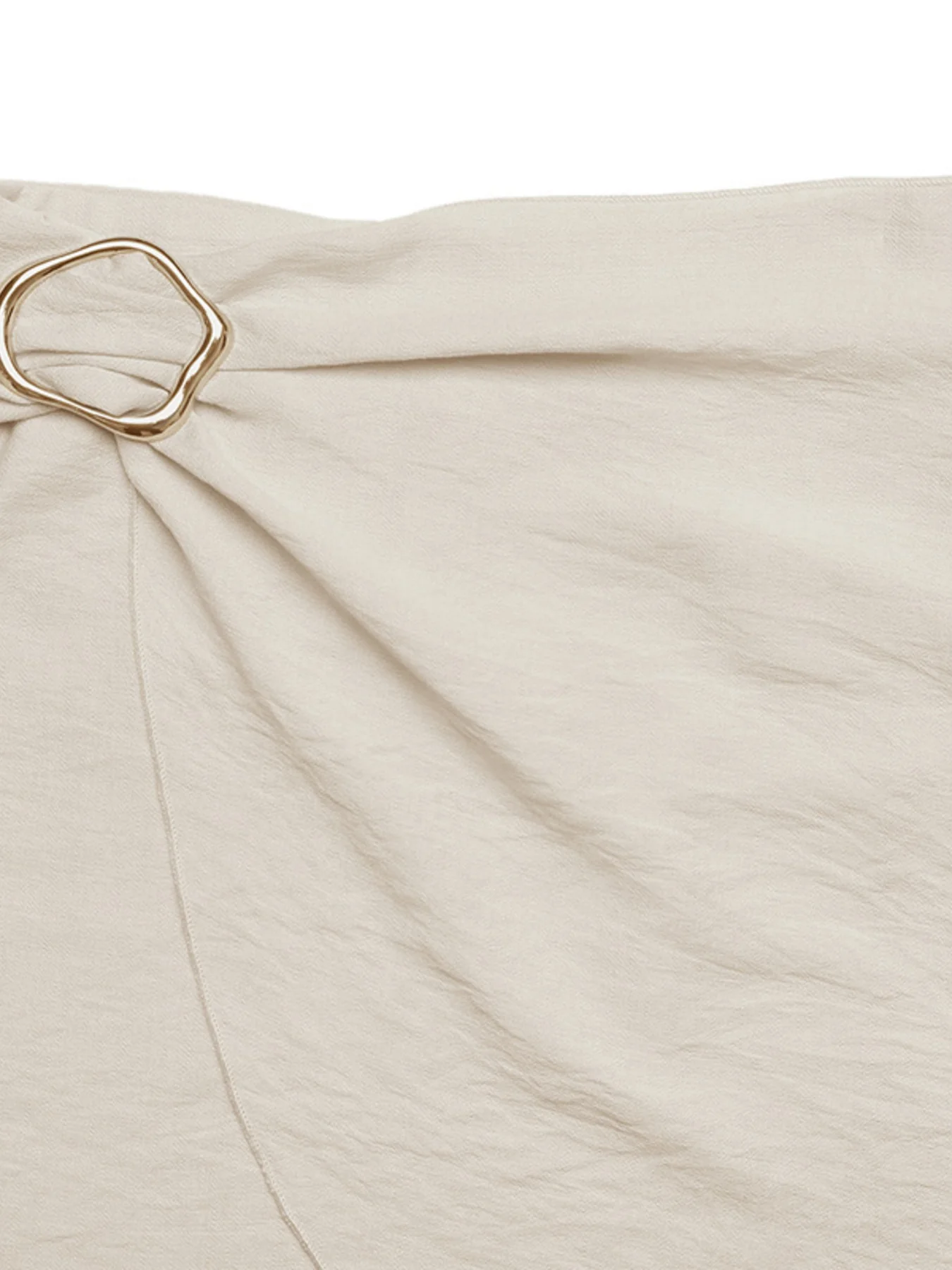 Knotted Buckle Mini Skirt - Image 8